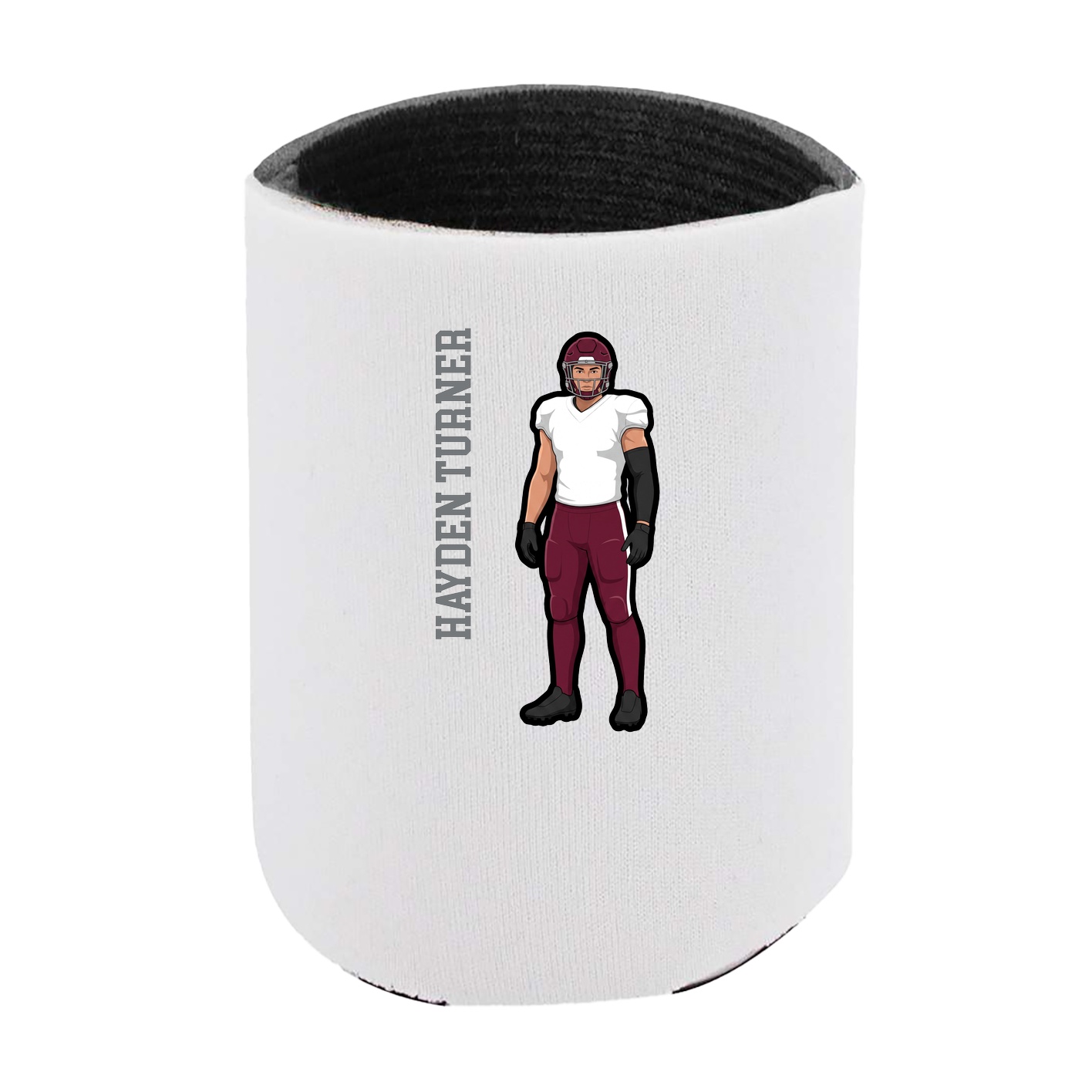 Can Holder — Name Vertical in White