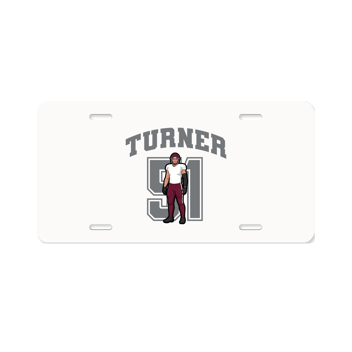 License Plate — Number in Classic