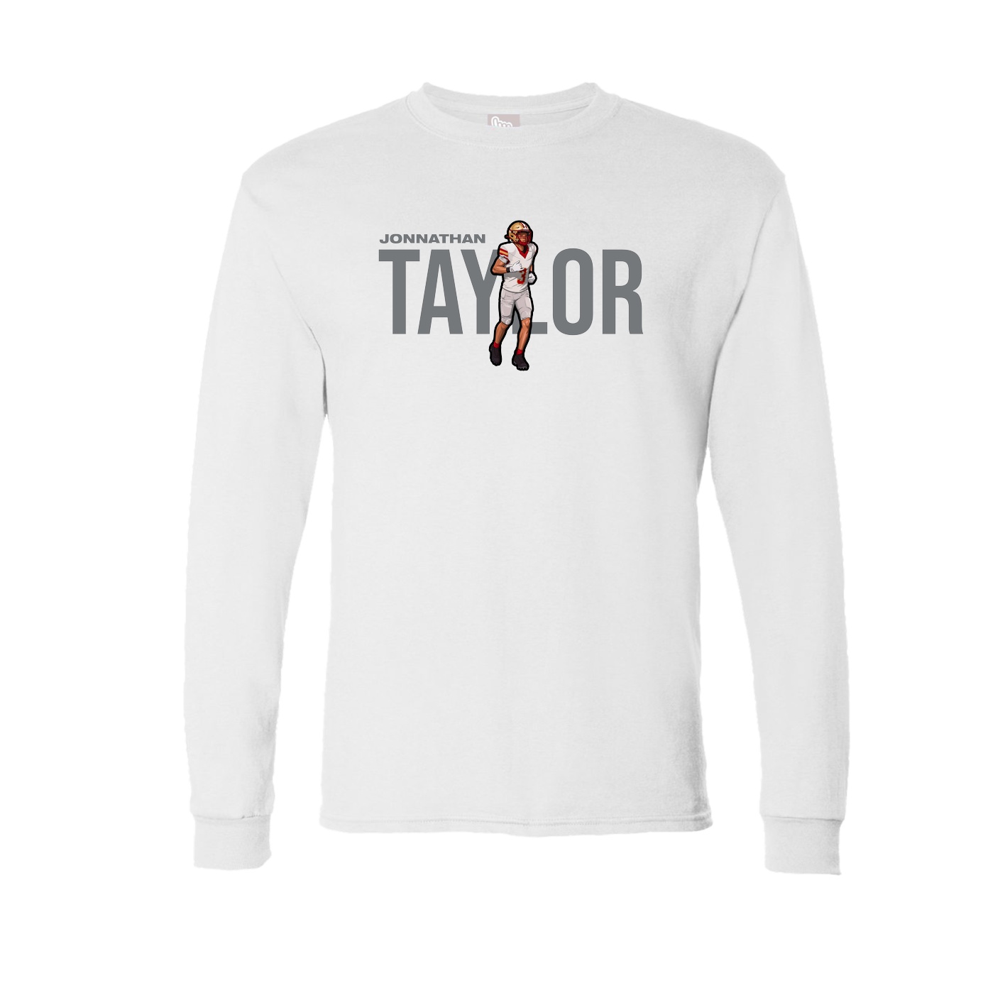 Long Sleeve Tee — Player Name in White