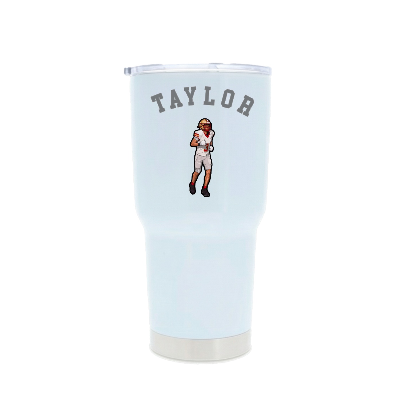 30oz Stainless Steel Tumbler — Shirsey Arch in White