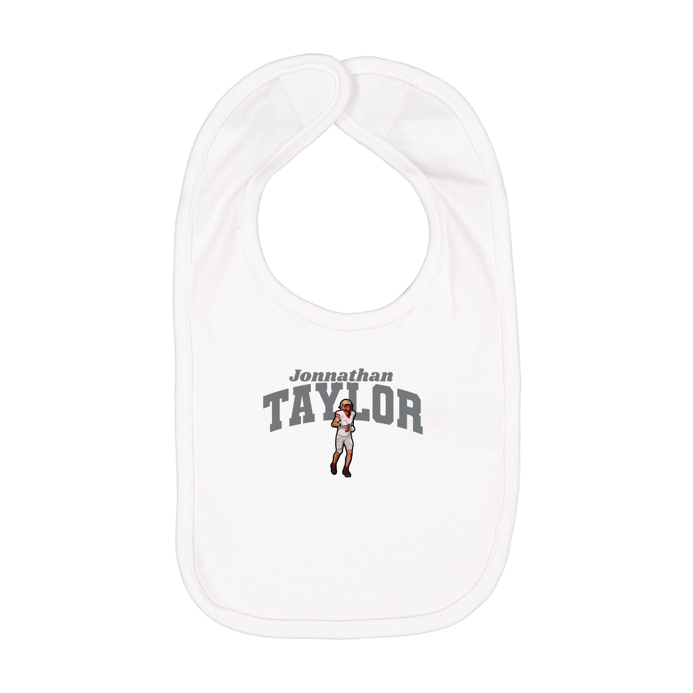 Infant Bib — Signature Arch in White