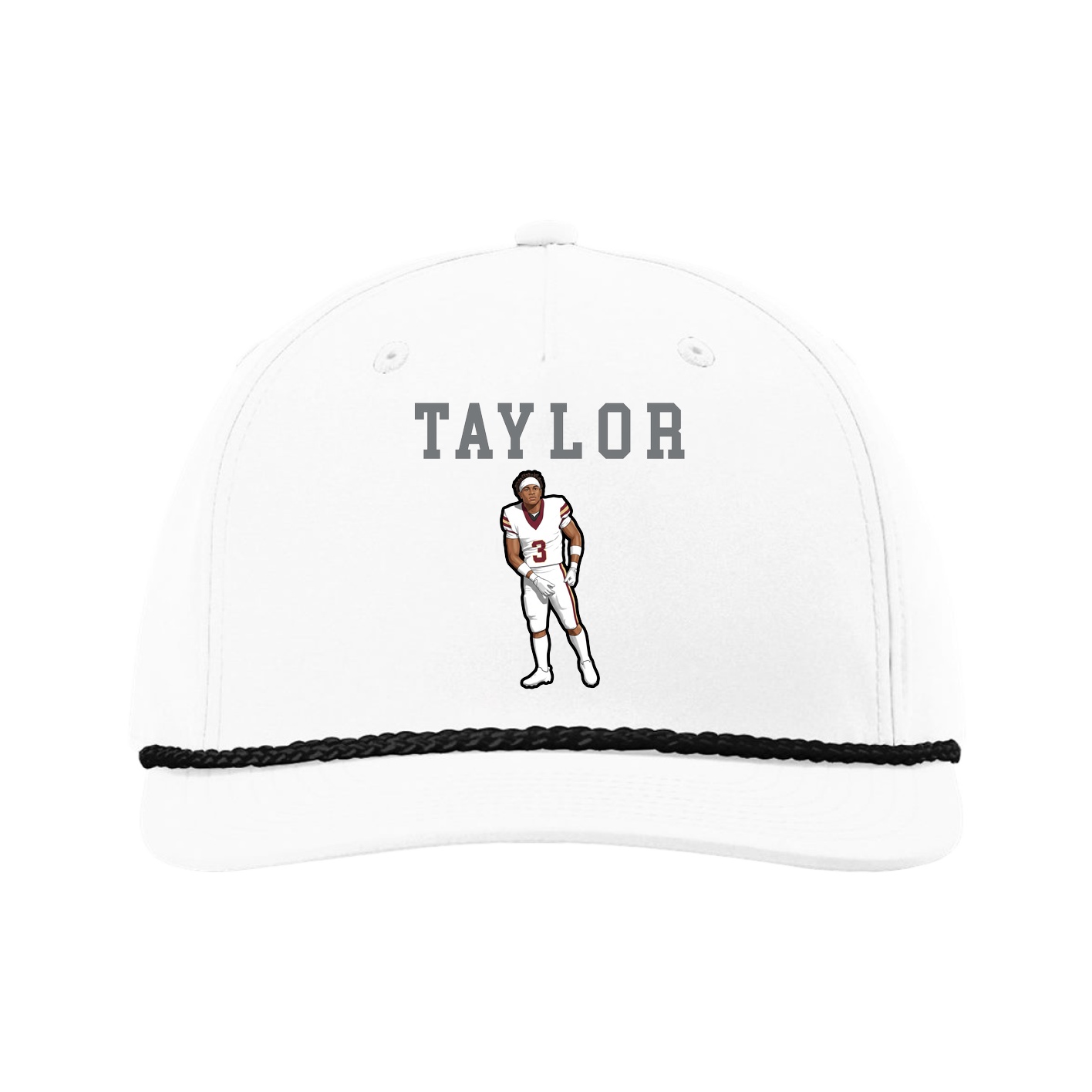 Five-Panel Classic Rope Cap — Shirsey in White