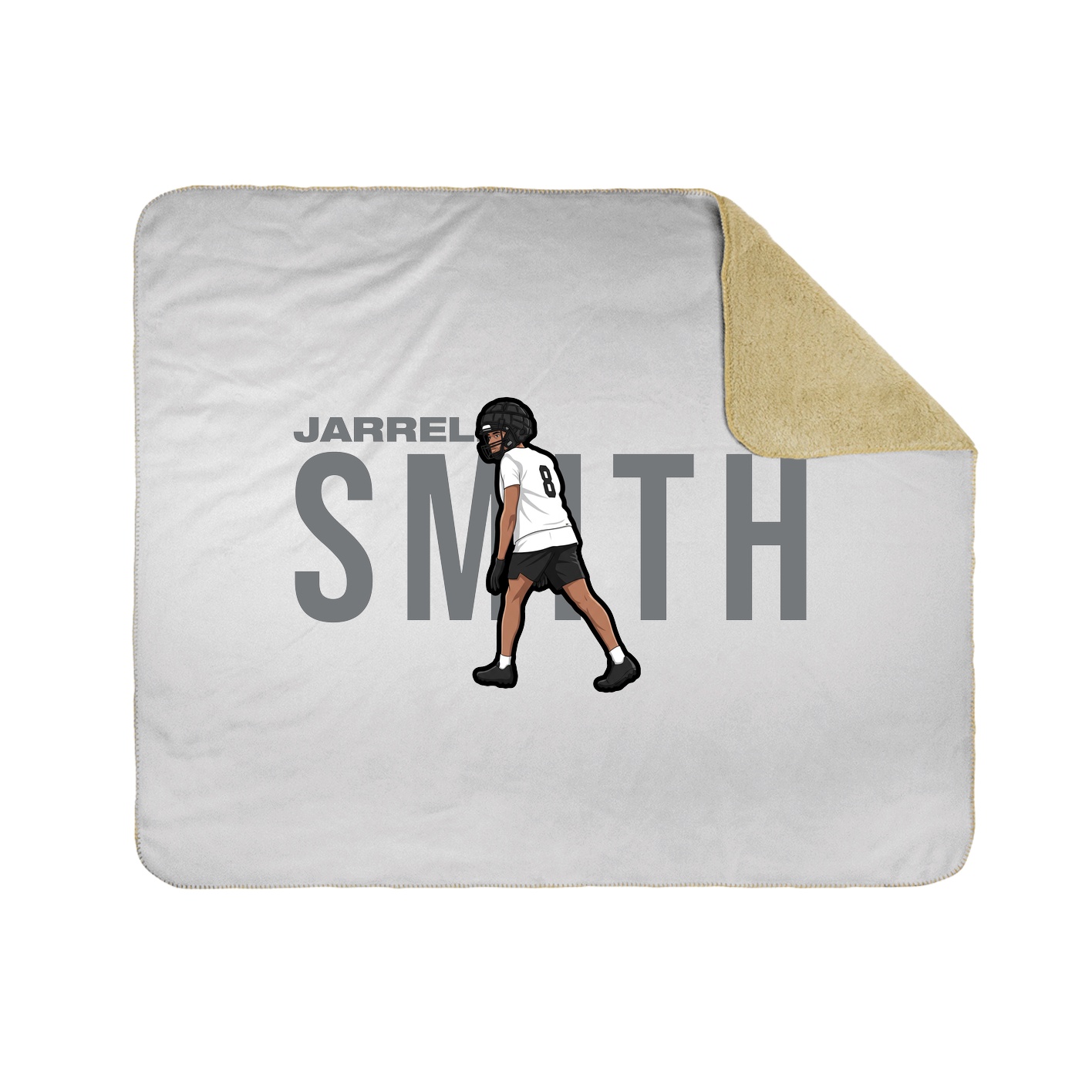 Throw Blanket — Player Name in White