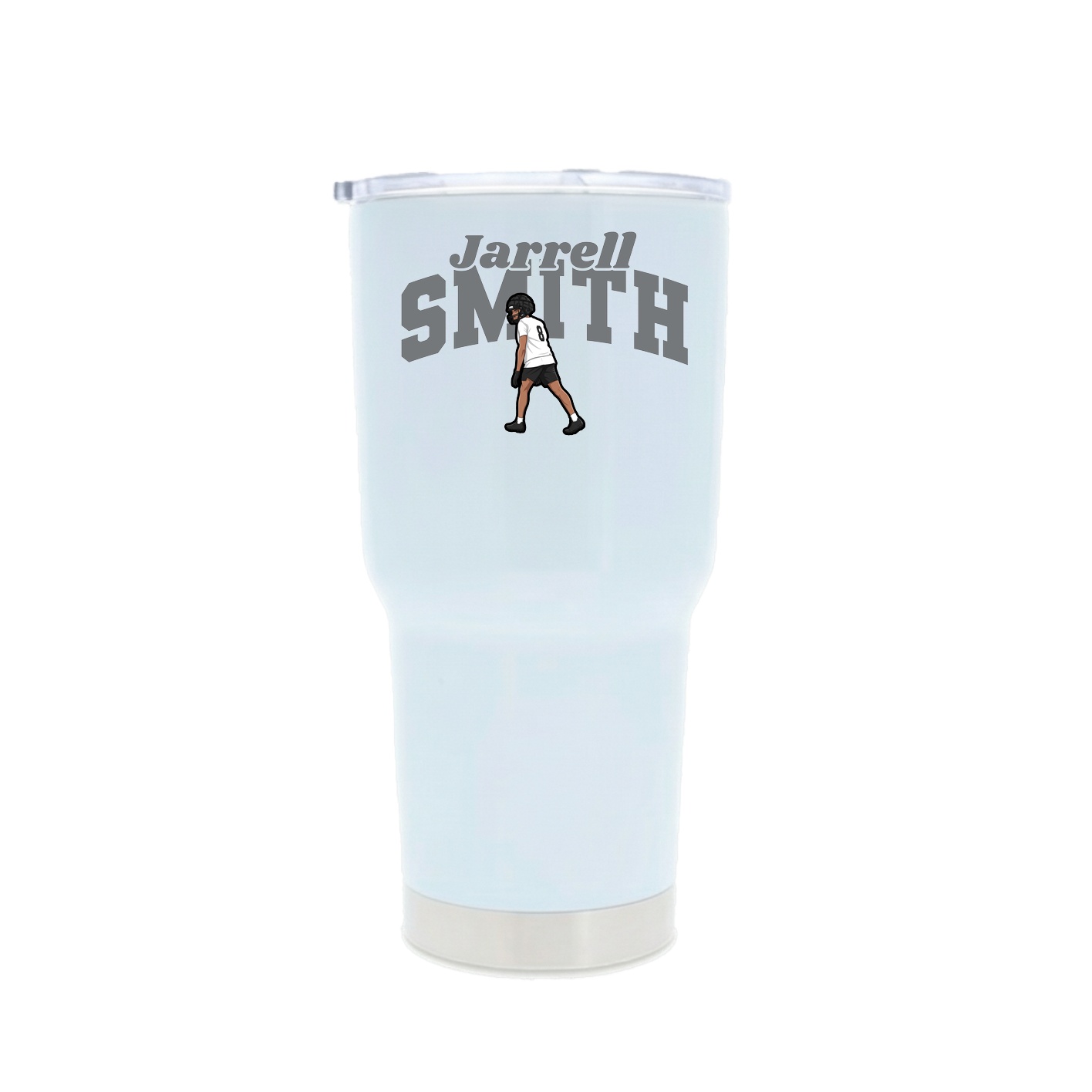 30oz Stainless Steel Tumbler — Signature Arch in White