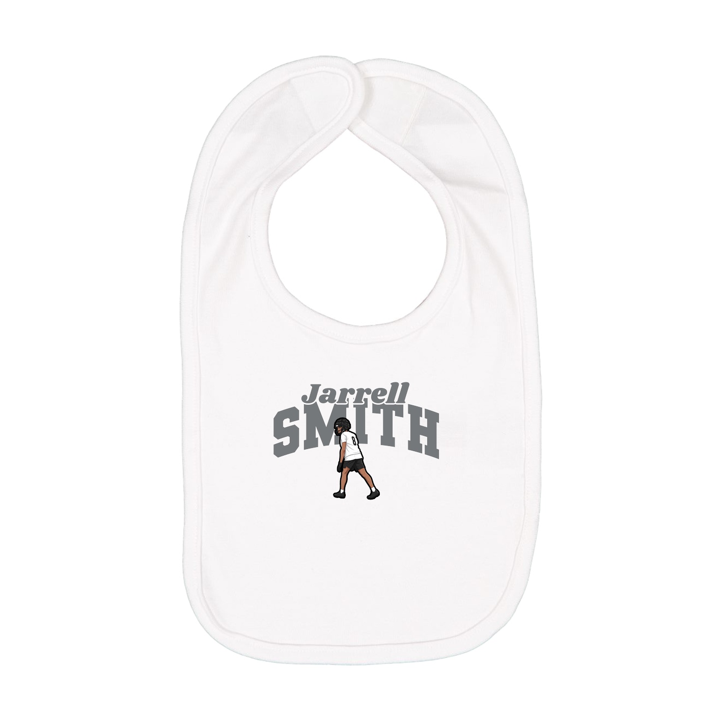 Infant Bib — Signature Arch in White