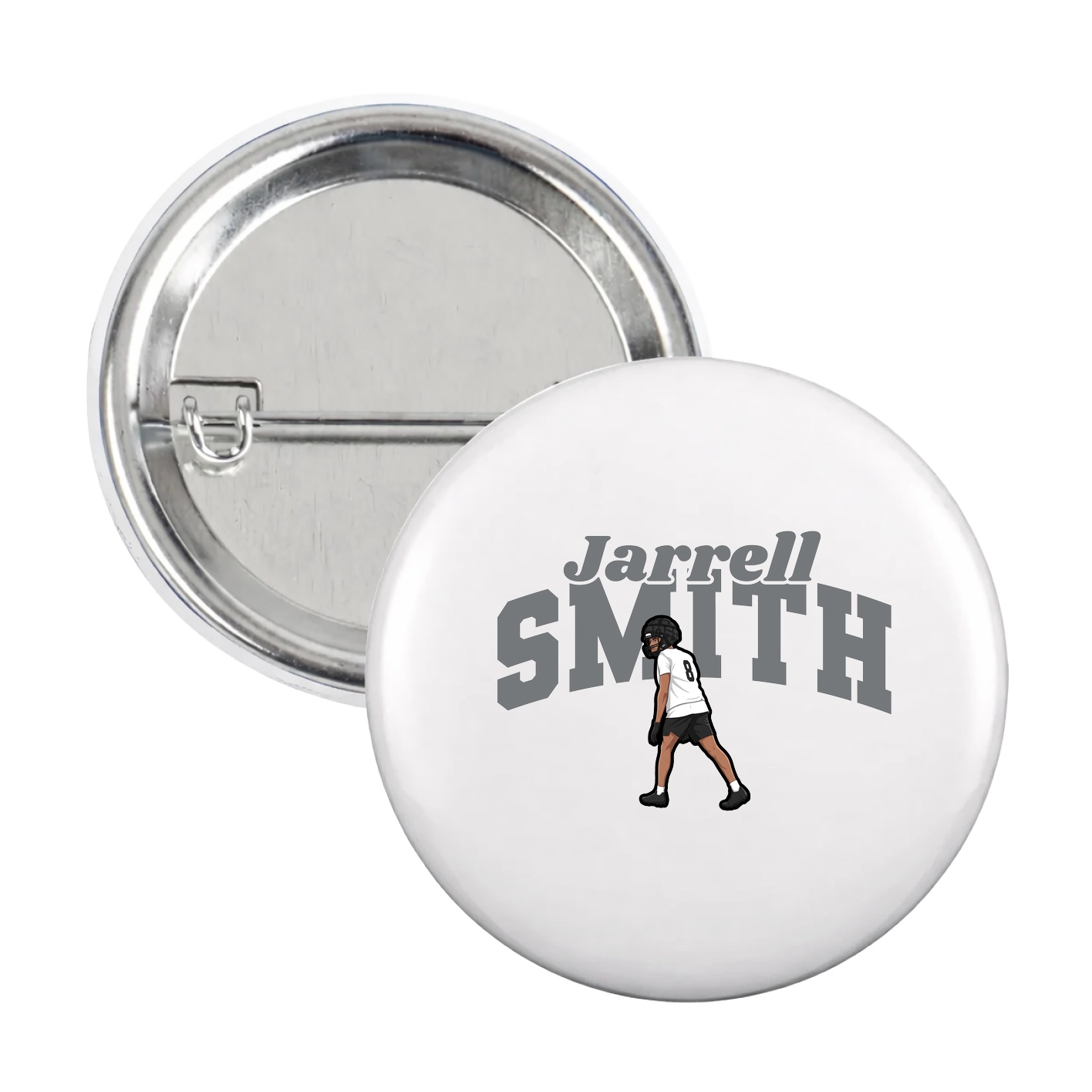 Game Day Button — Signature Arch in White