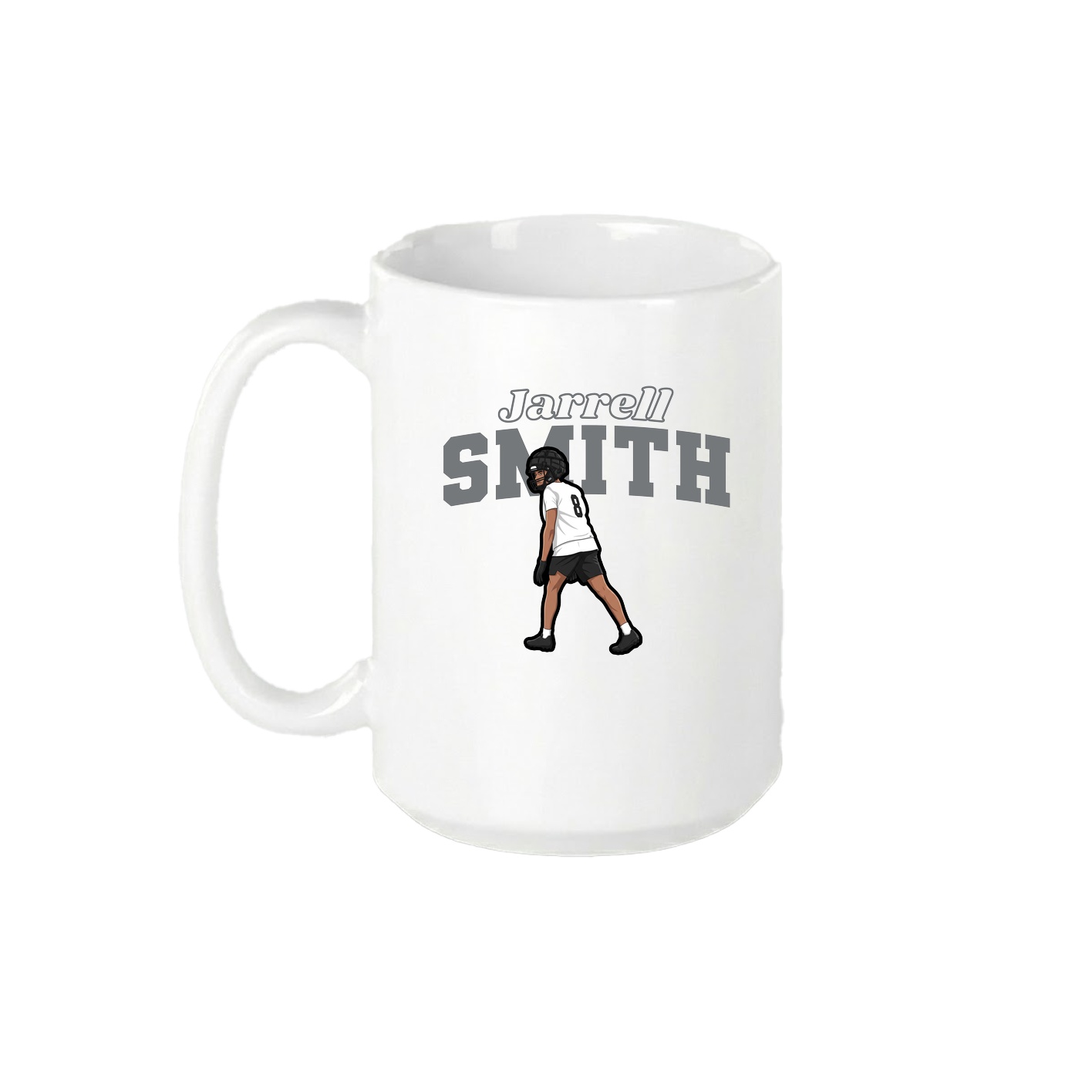15oz Coffee Mug — Name Arch in White