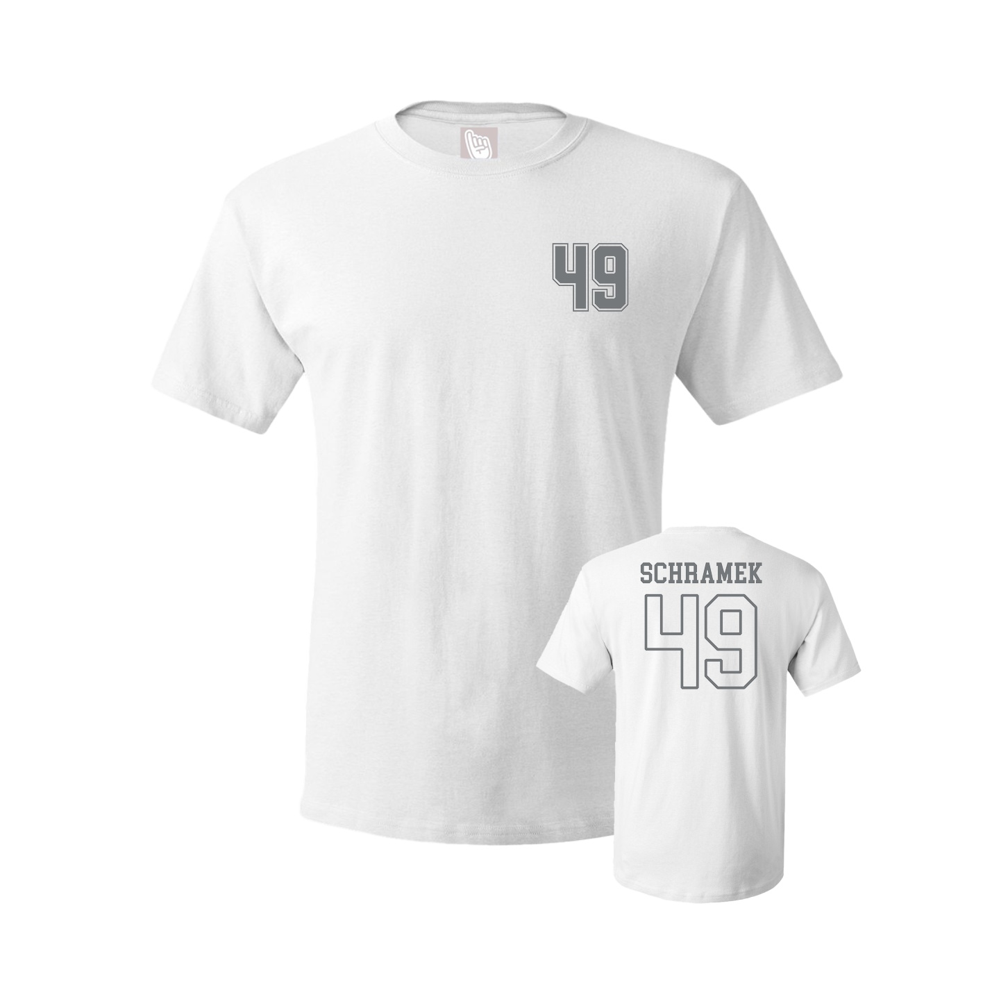 Youth Tee — Chest Back in White