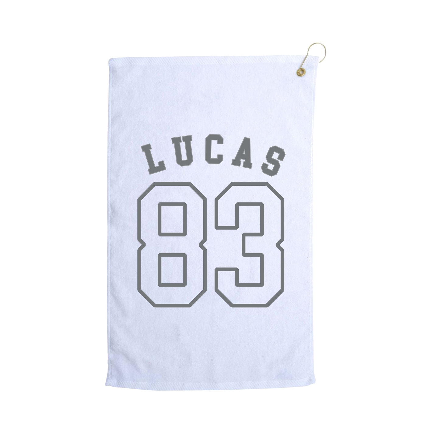 Golf Towel — Shirsey Arch in White