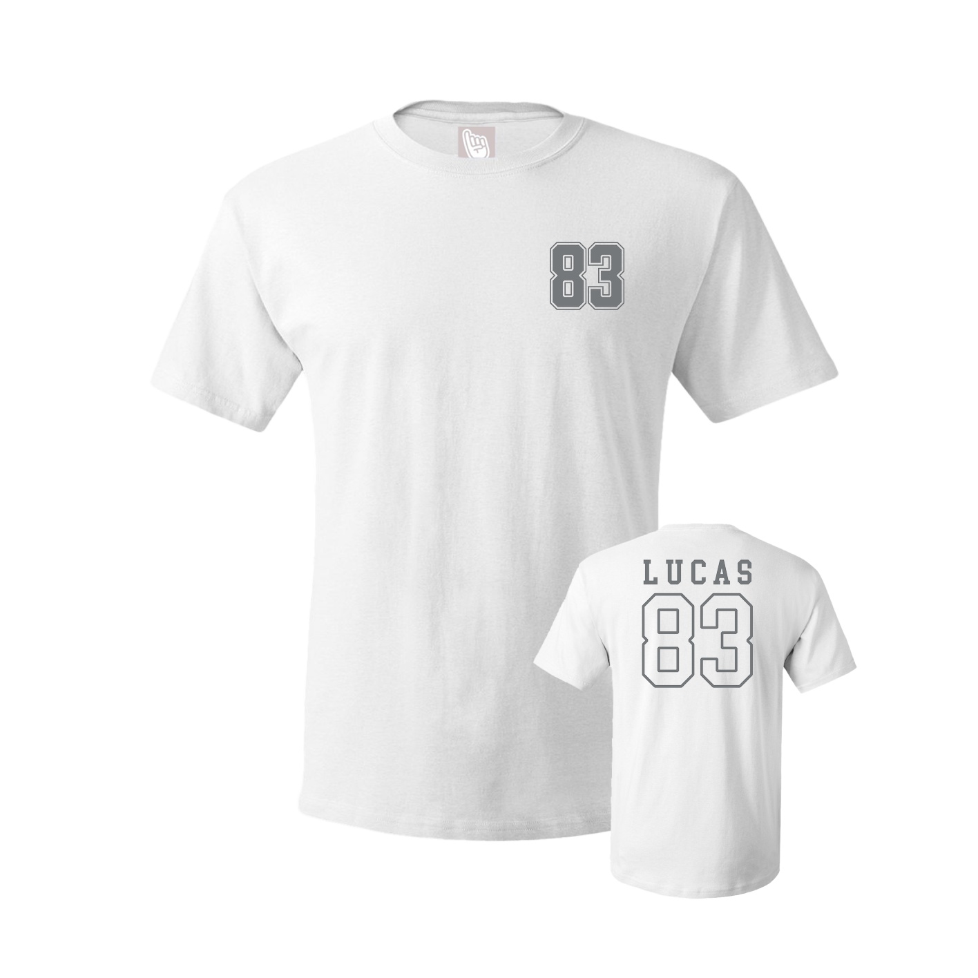 Youth Tee — Chest Back in White