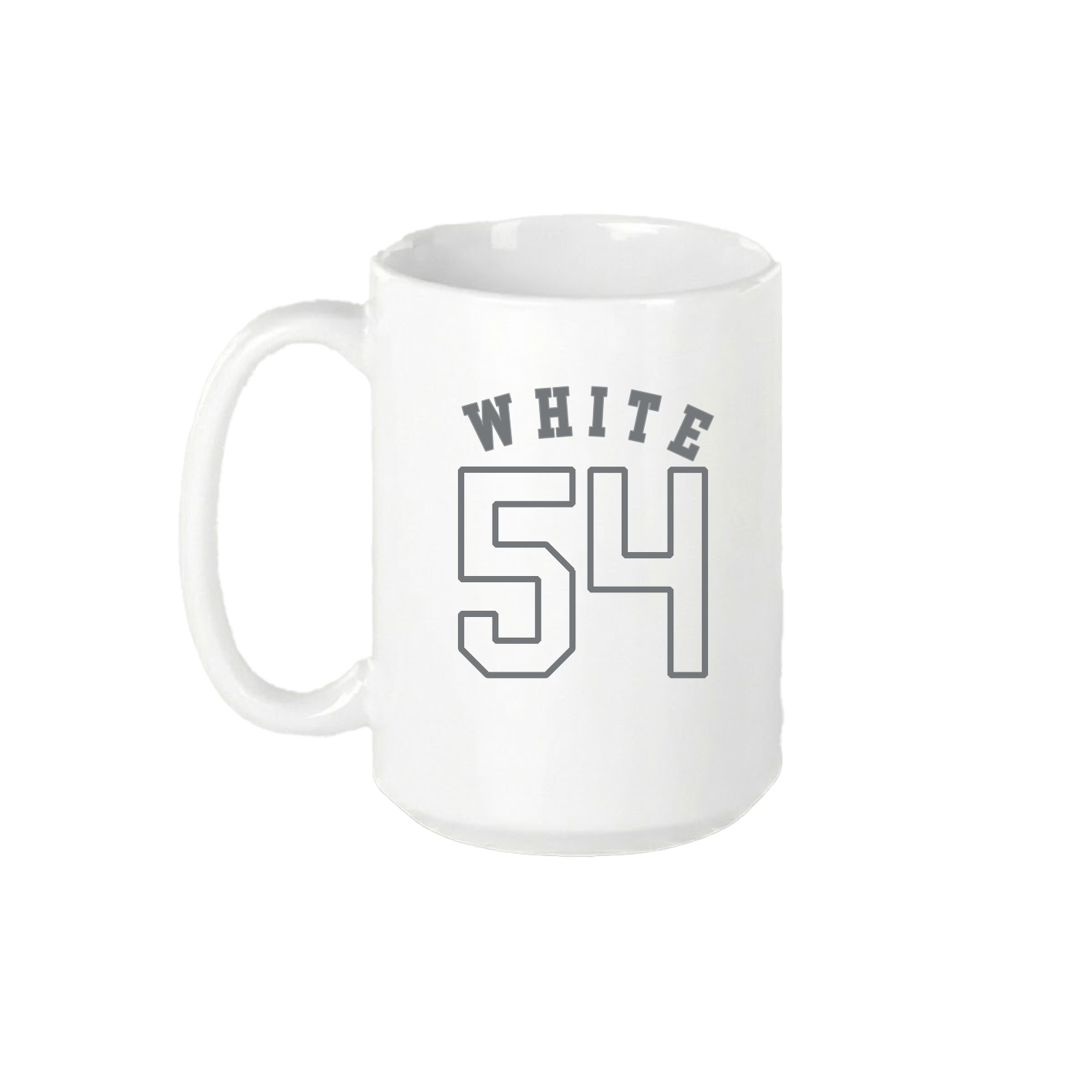 15oz Coffee Mug — Shirsey Arch in White