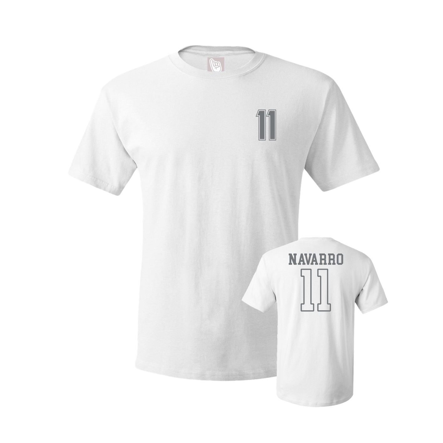 Youth Tee — Chest Back in White