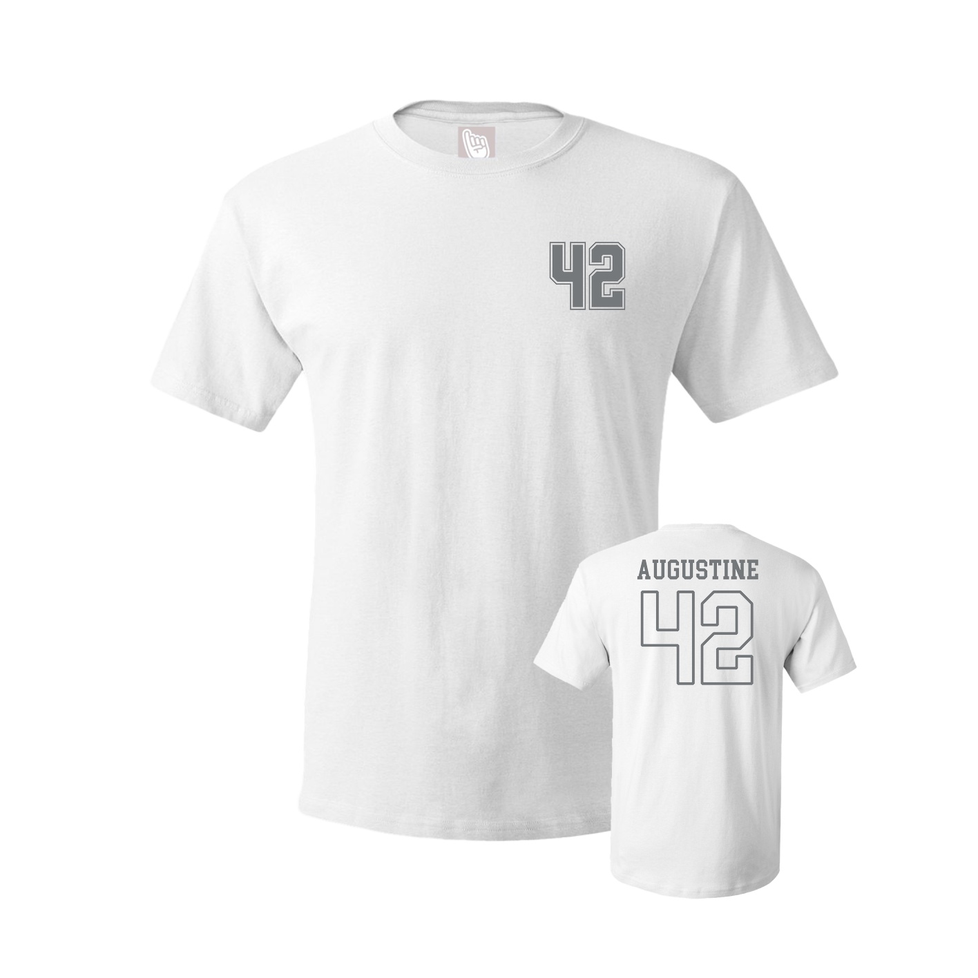 Youth Tee — Chest Back in White