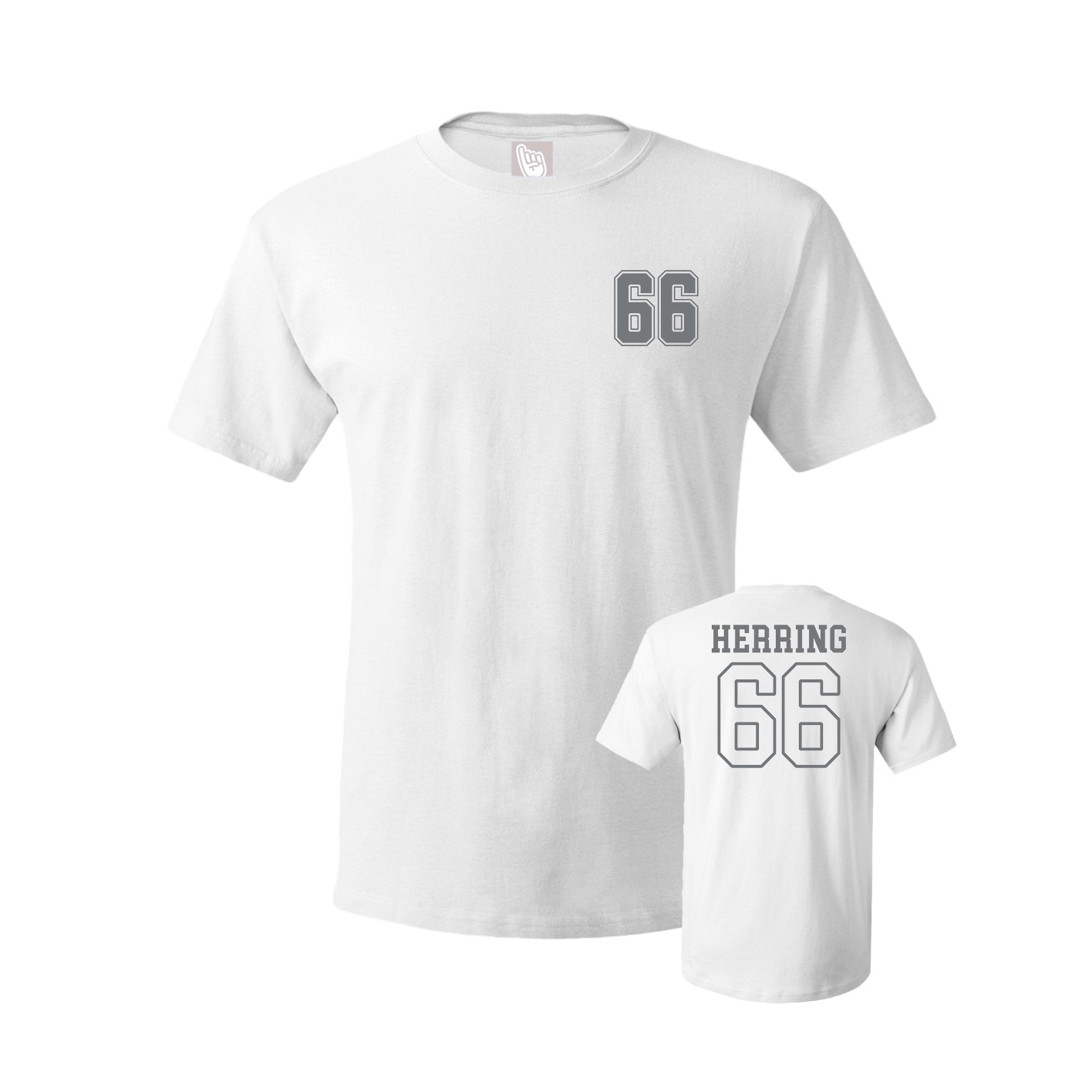 Youth Tee — Chest Back in White