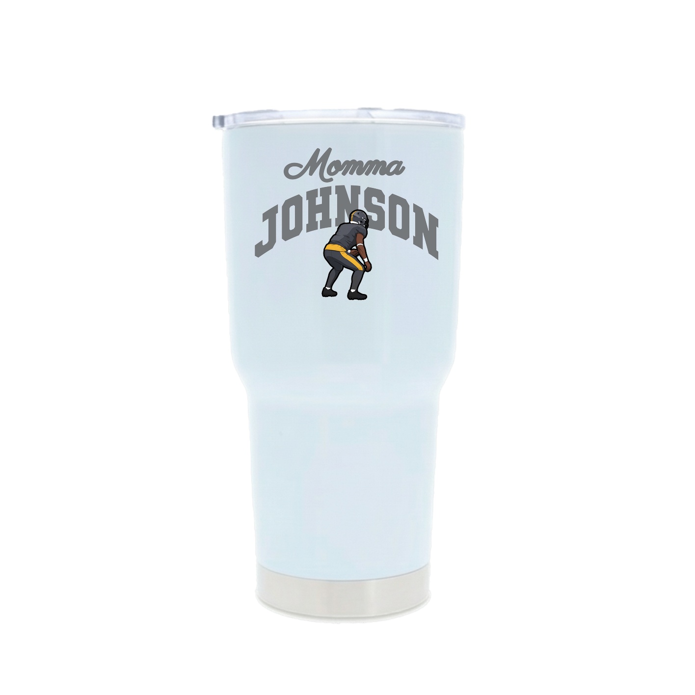 30oz Stainless Steel Tumbler — Mothers Day Arch in White
