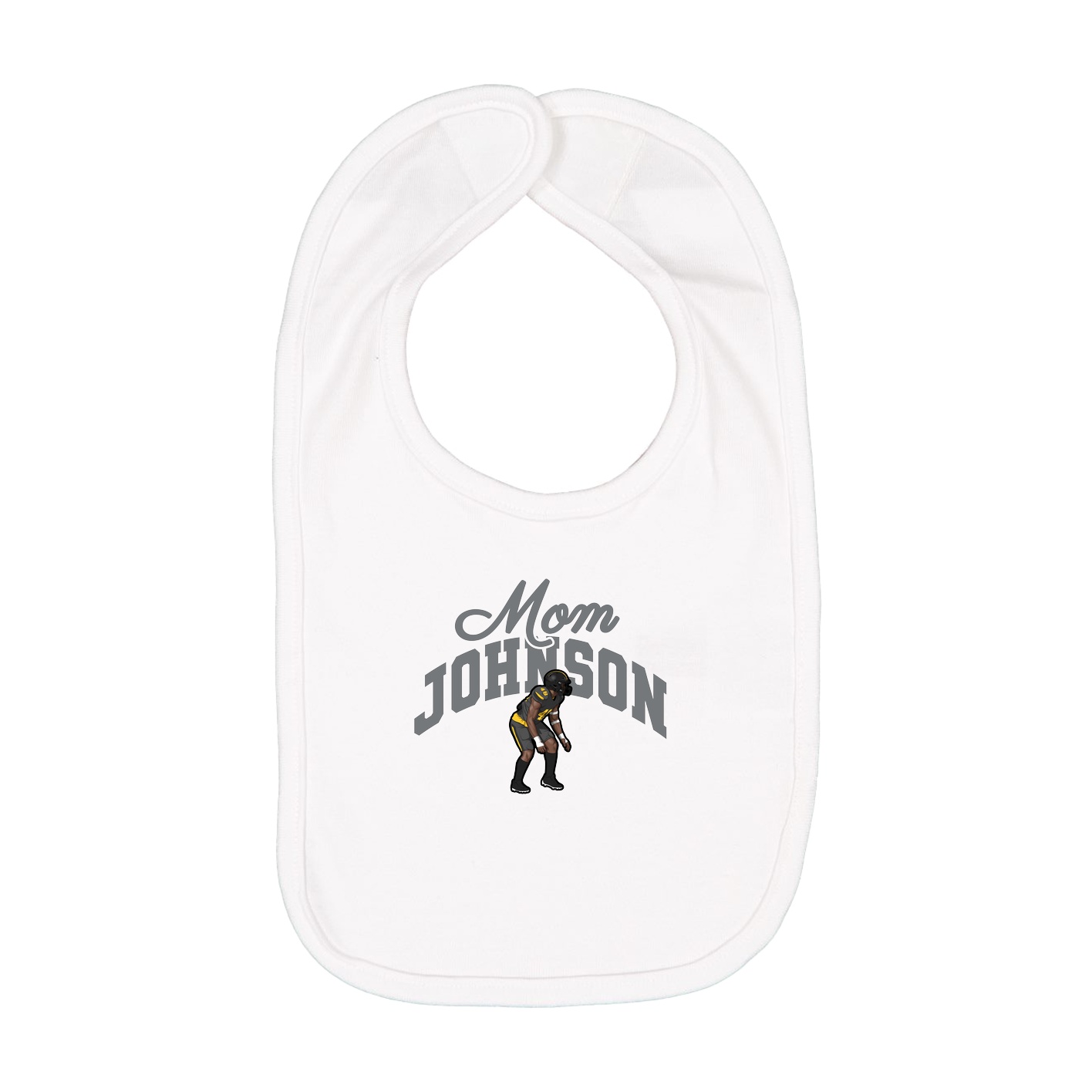 Infant Bib — Mothers Day Arch in White