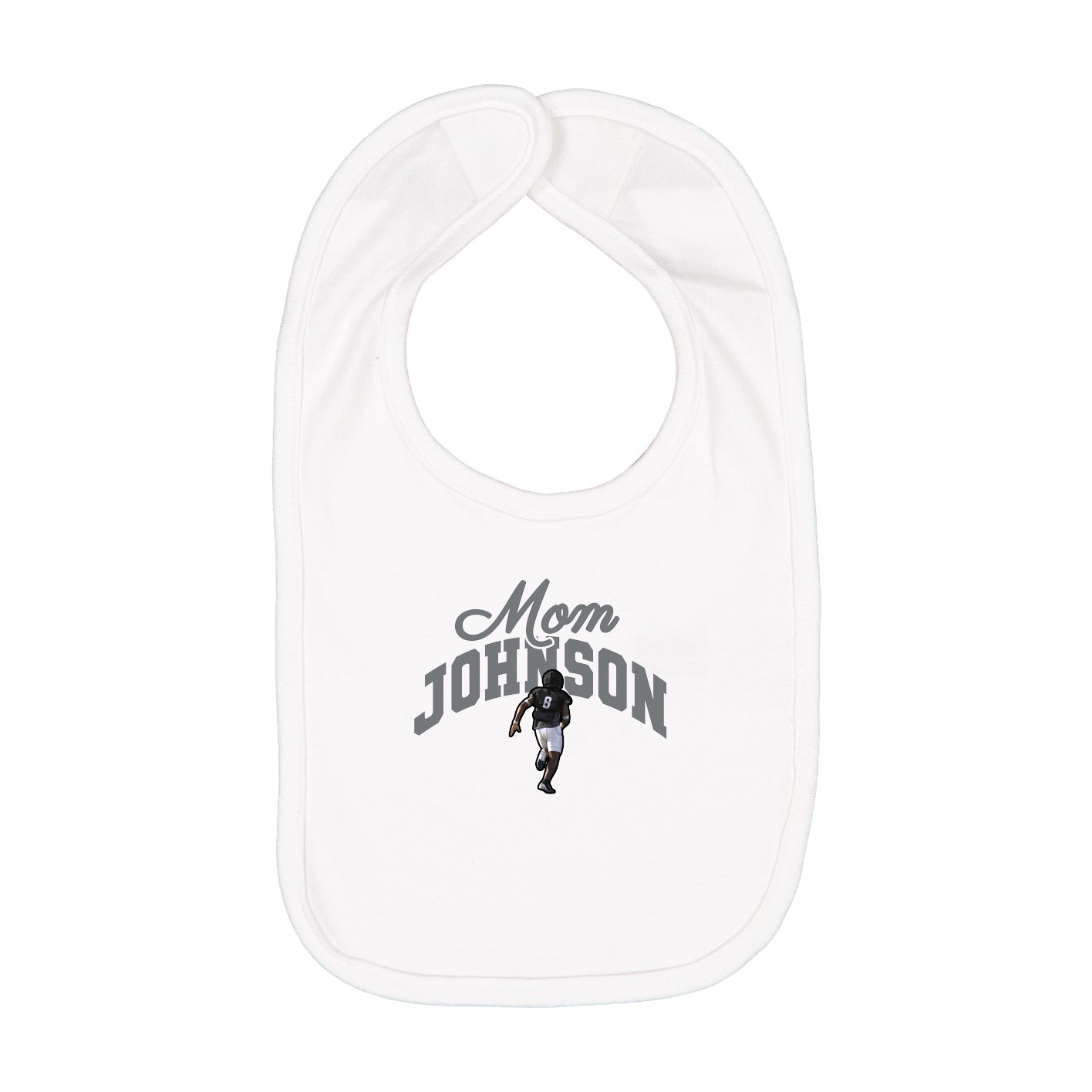 Infant Bib — Mothers Day Arch in White