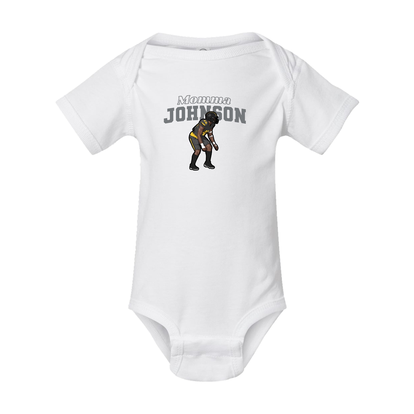 Baby Onesie — Mothers Day Block in White