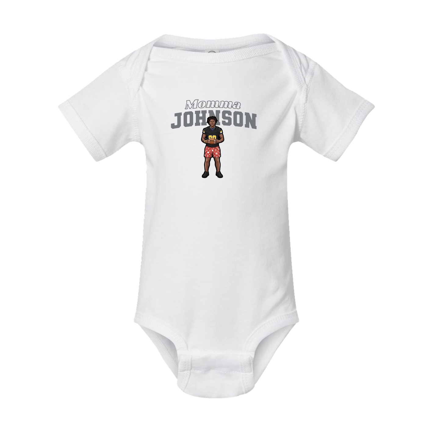 Baby Onesie — Mothers Day Block in White