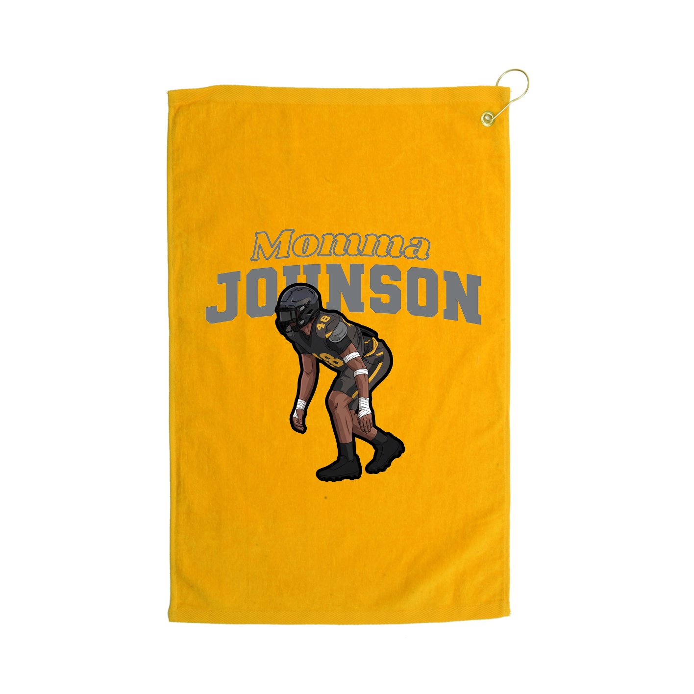 Golf Towel — Mothers Day Block in Gold