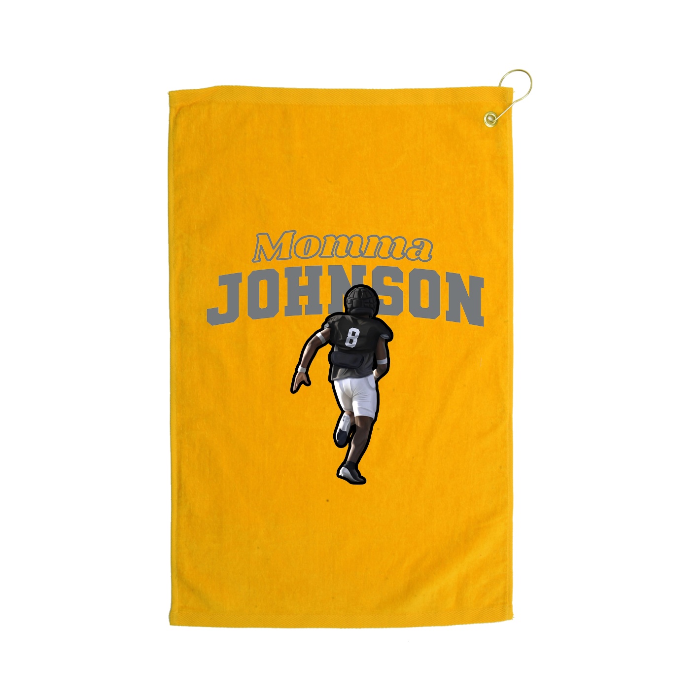 Golf Towel — Mothers Day Block in Gold