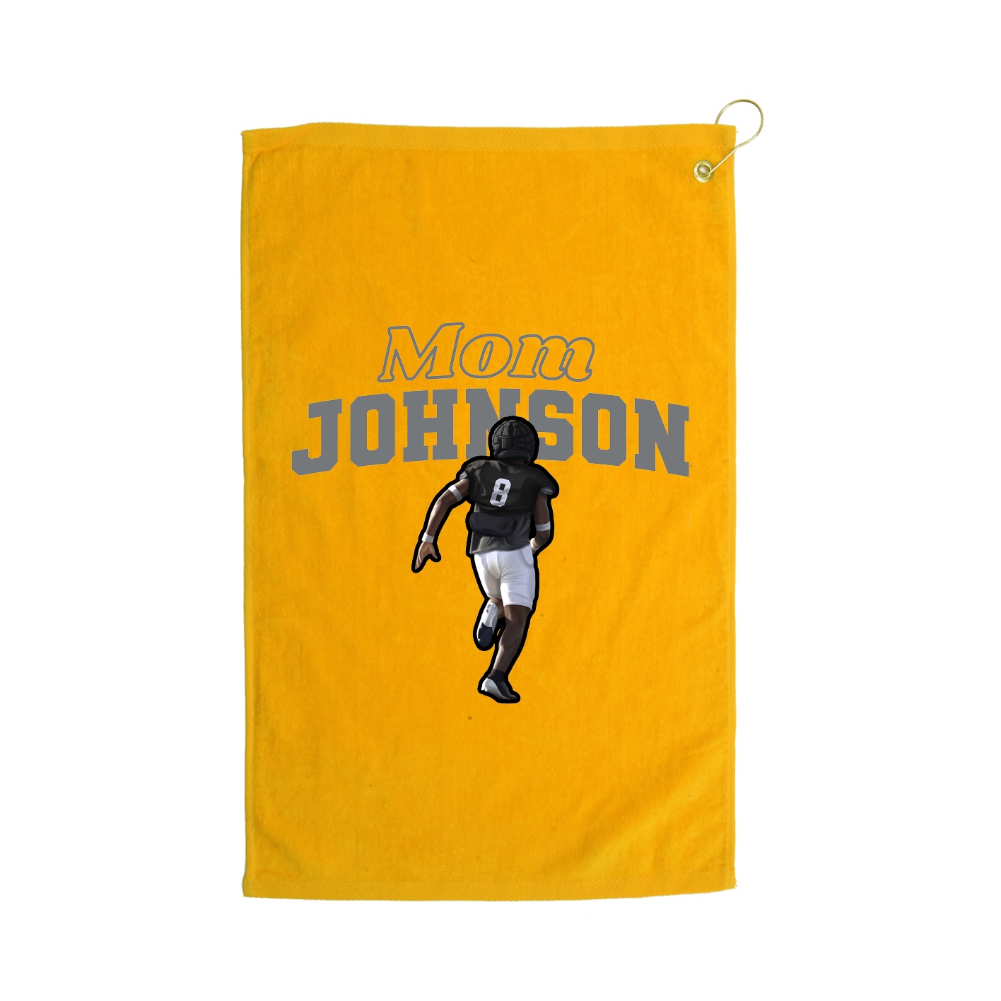 Golf Towel — Mothers Day Block in Gold