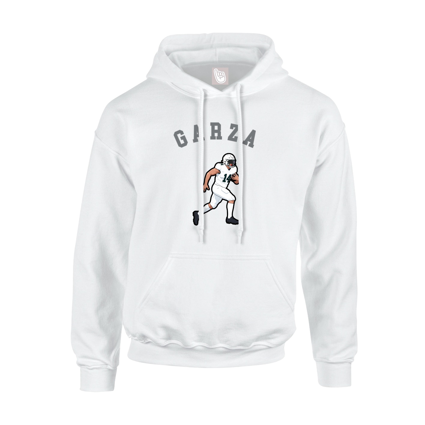Youth Hoodie — Shirsey Arch in White