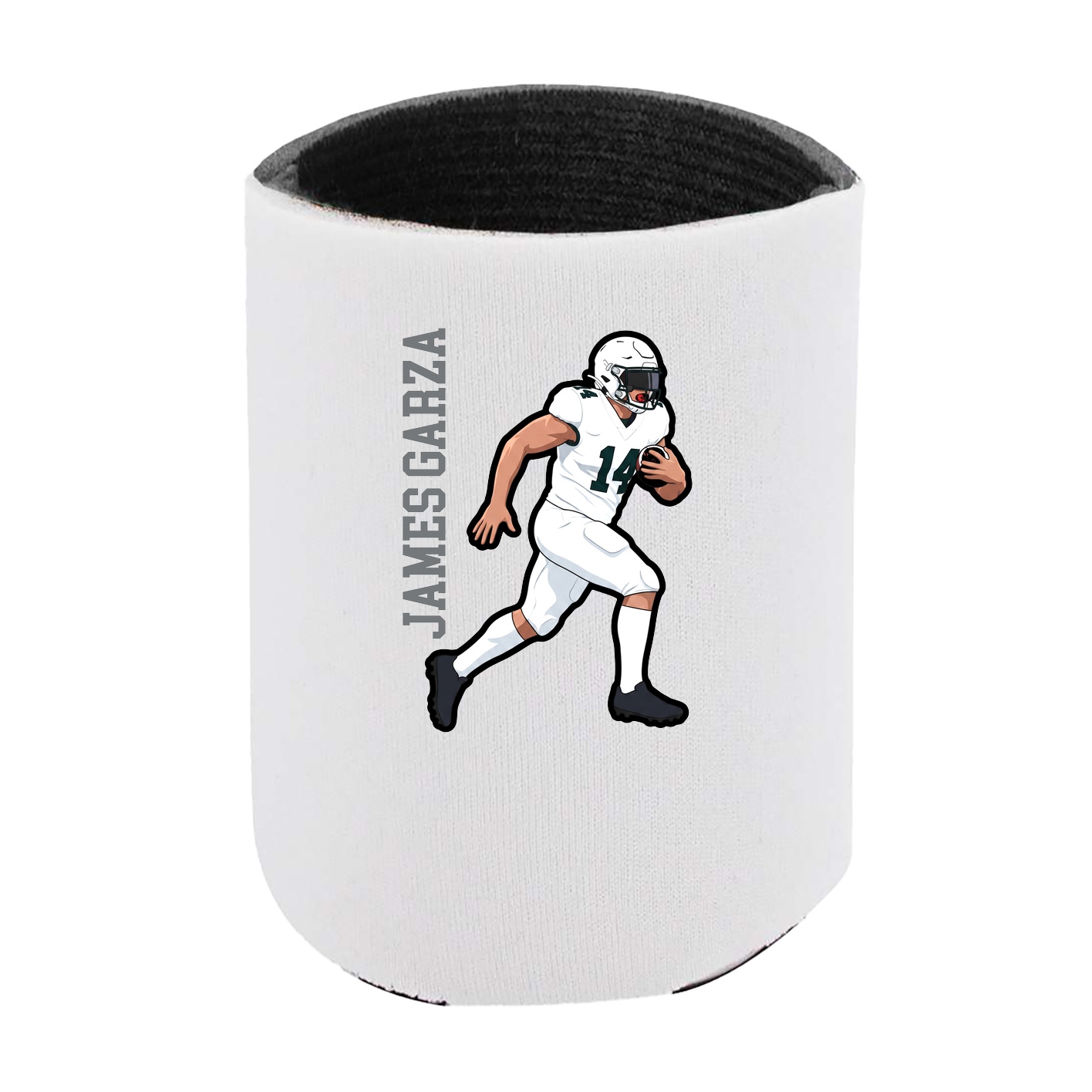 Can Holder — Name Vertical in White