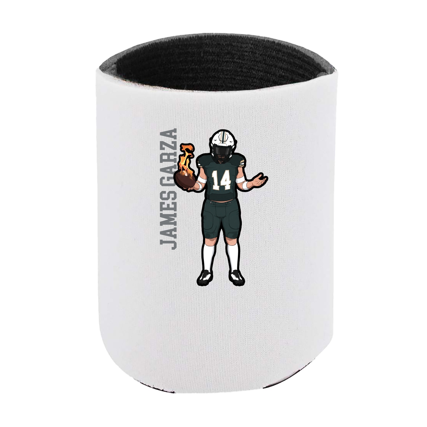 Can Holder — Name Vertical in White