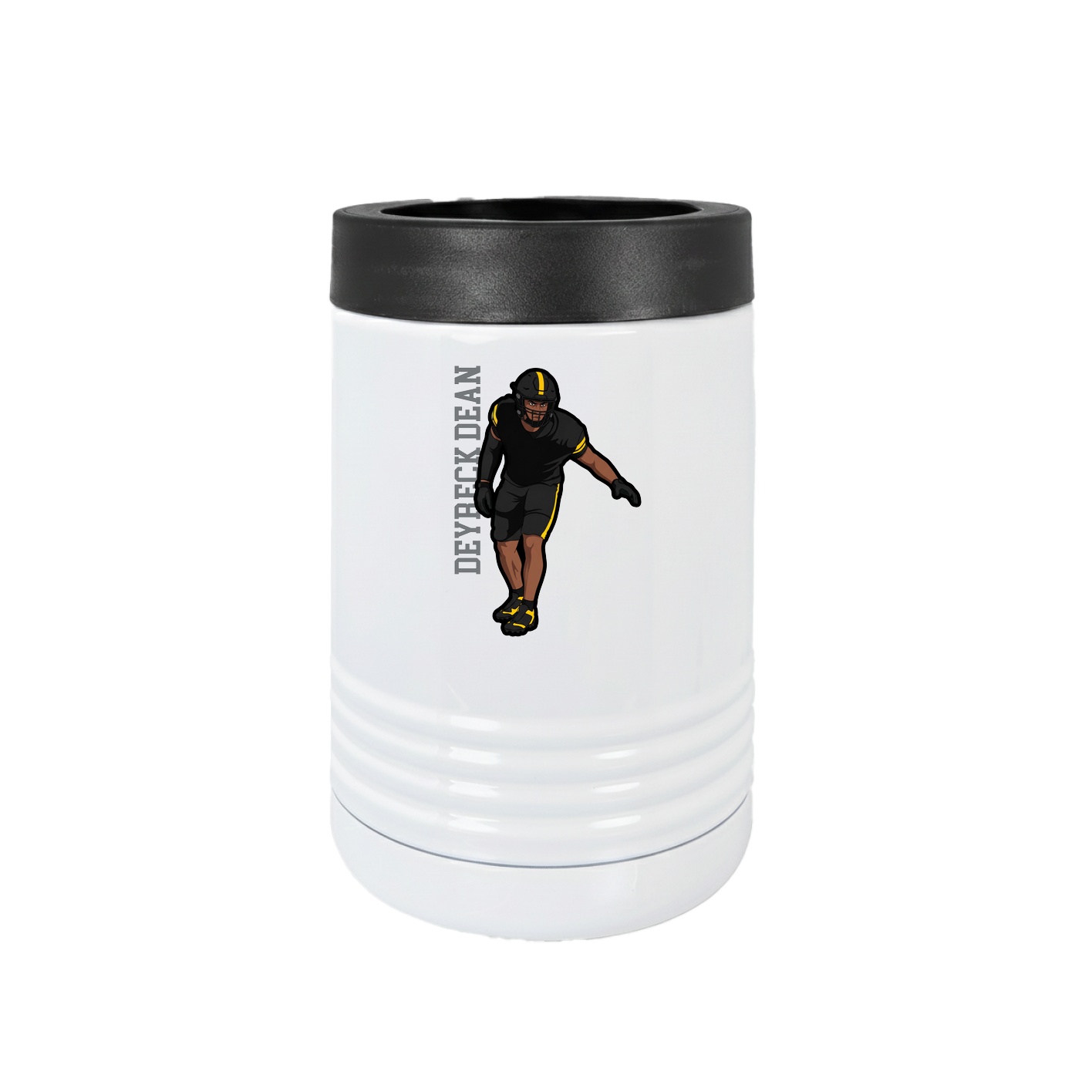 Beverage Holder — Name Vertical in White