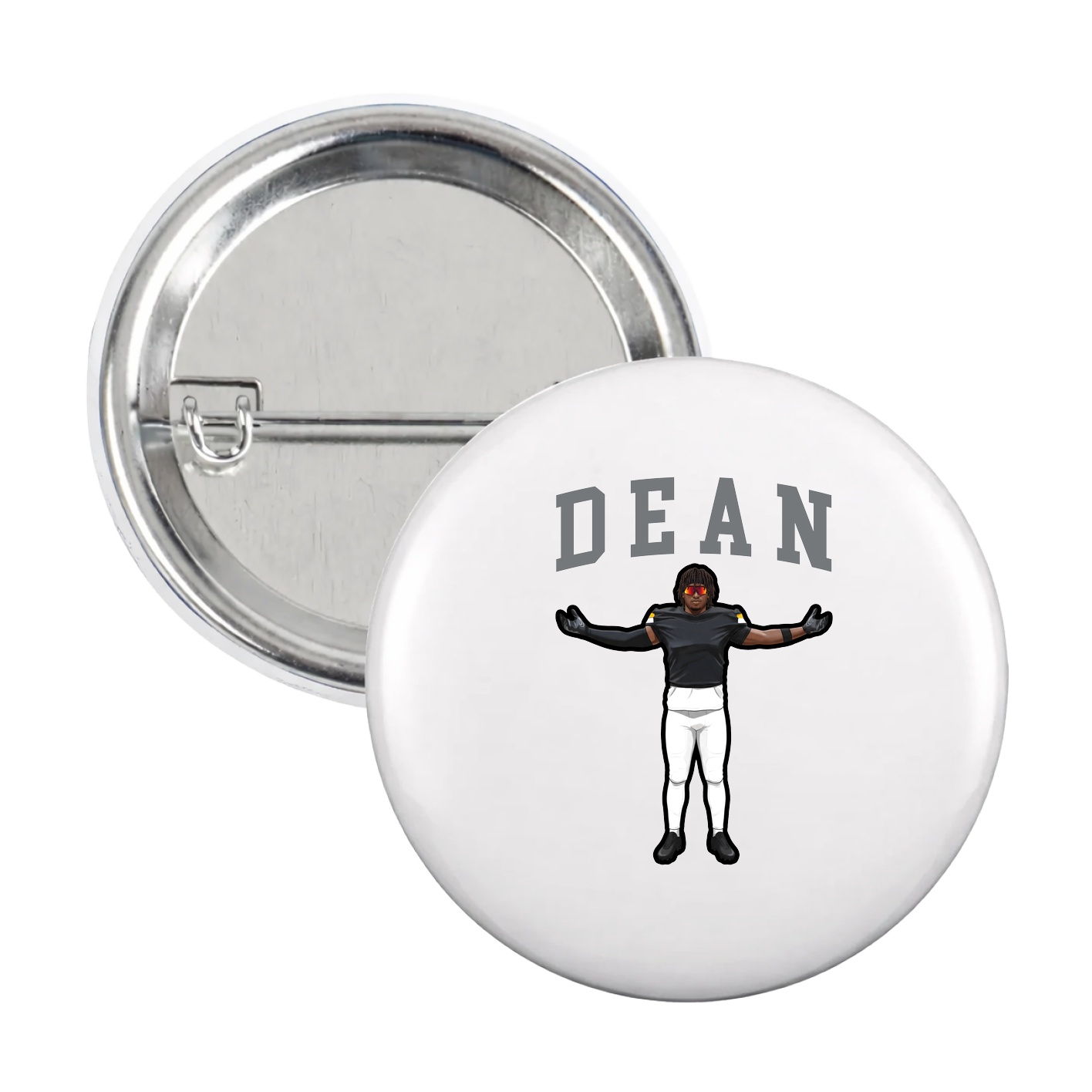 Game Day Button — Shirsey in White