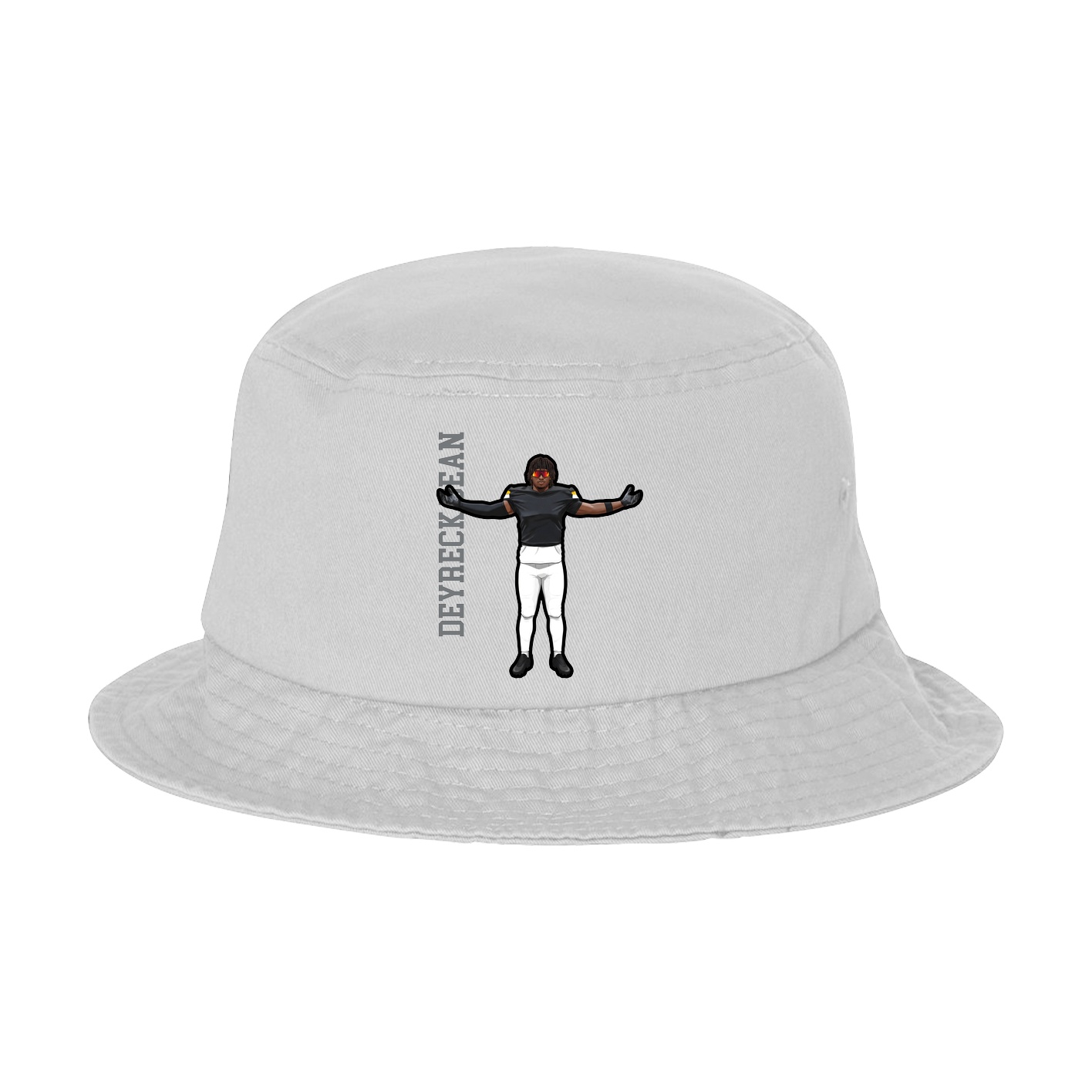 Bucket Cap — Name Vertical in White