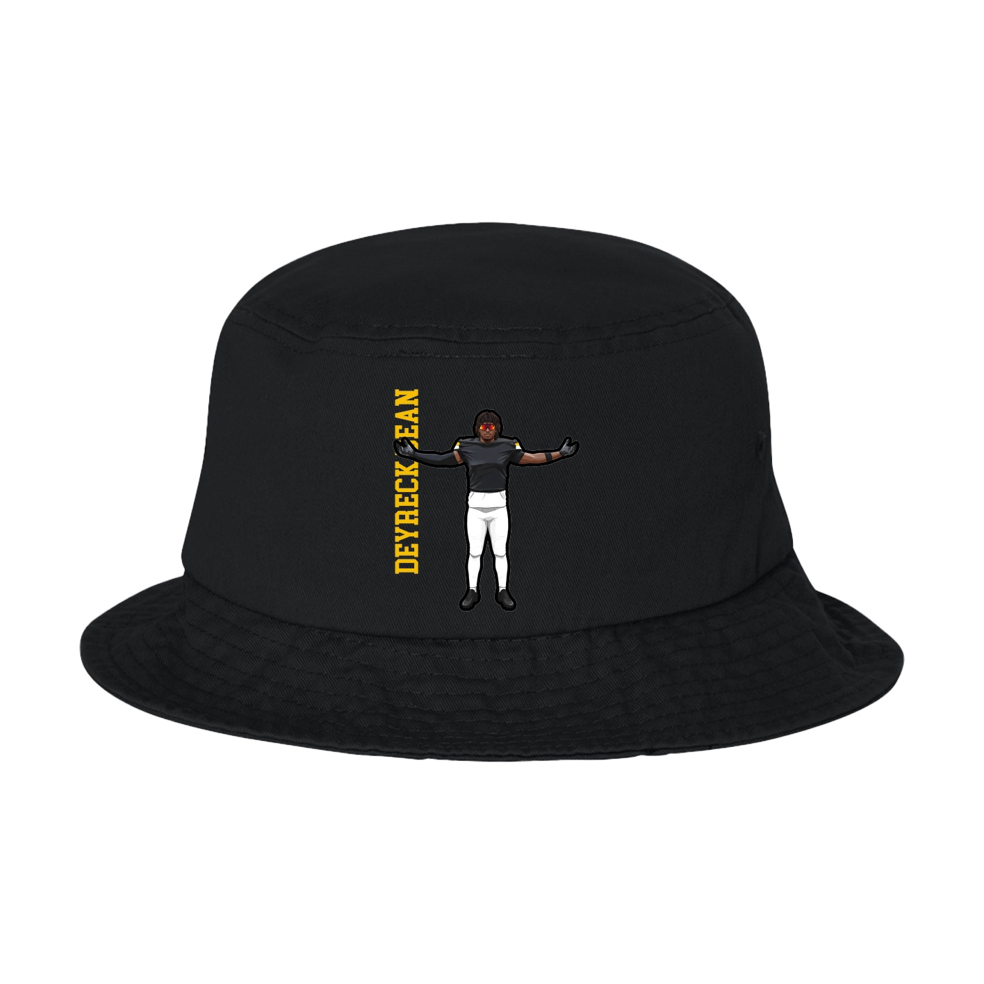 Bucket Cap — Name Vertical in Black