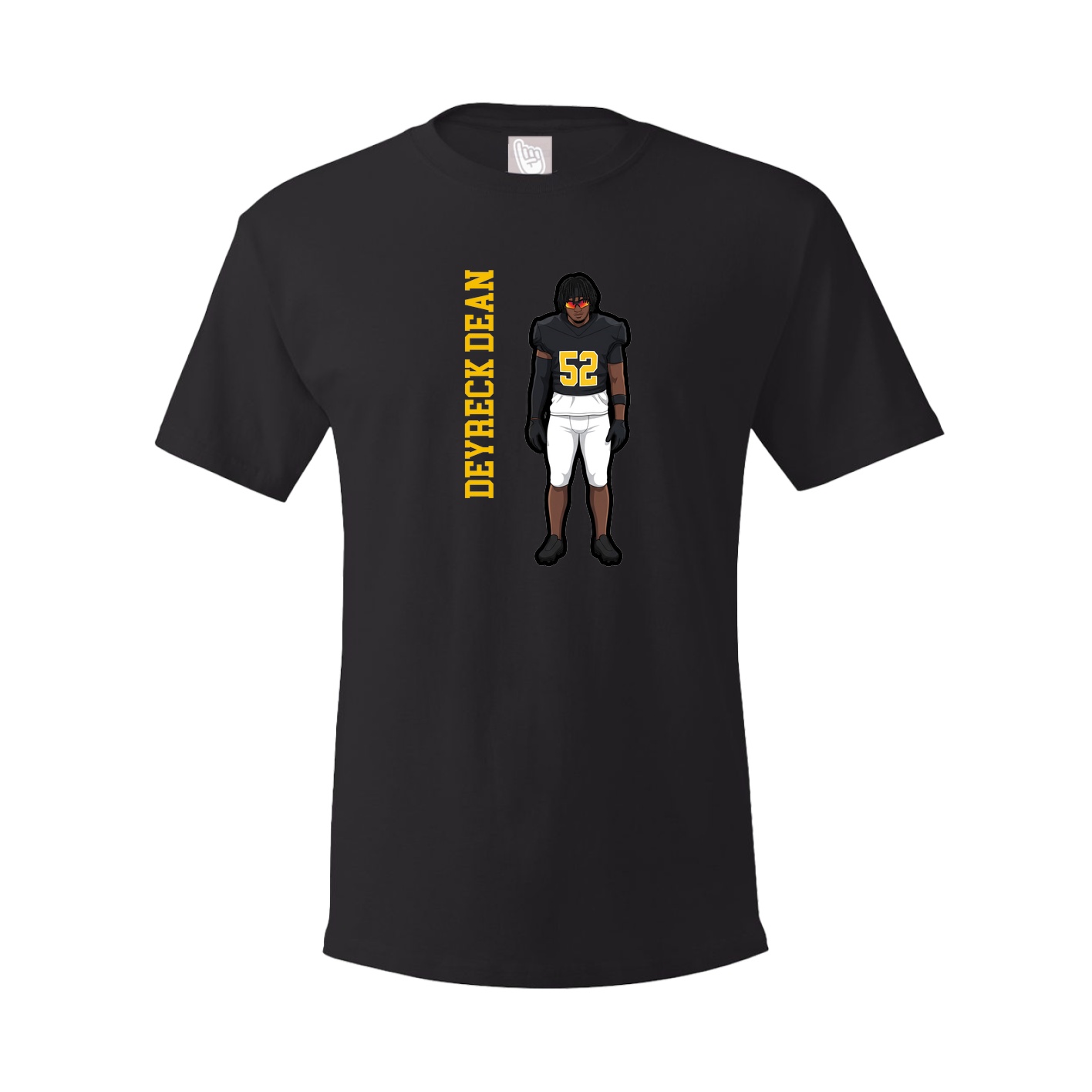 Tee — Name Vertical in Black