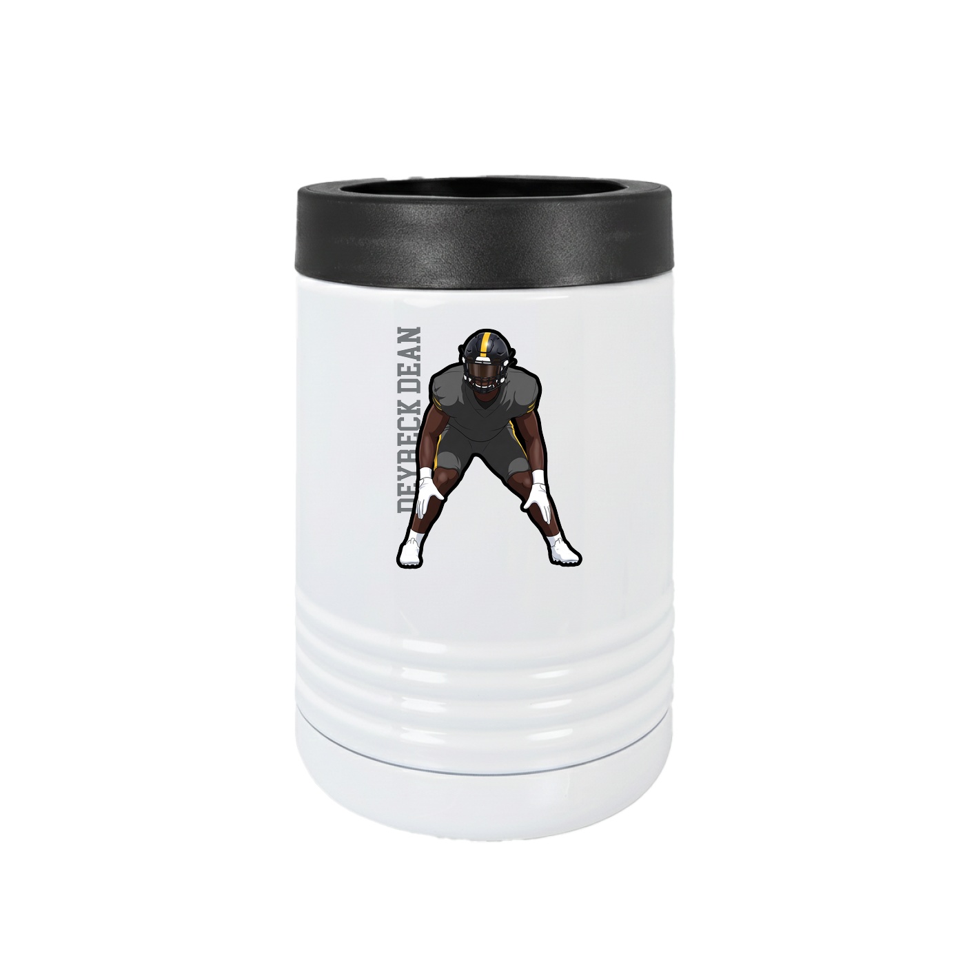 Beverage Holder — Name Vertical in White