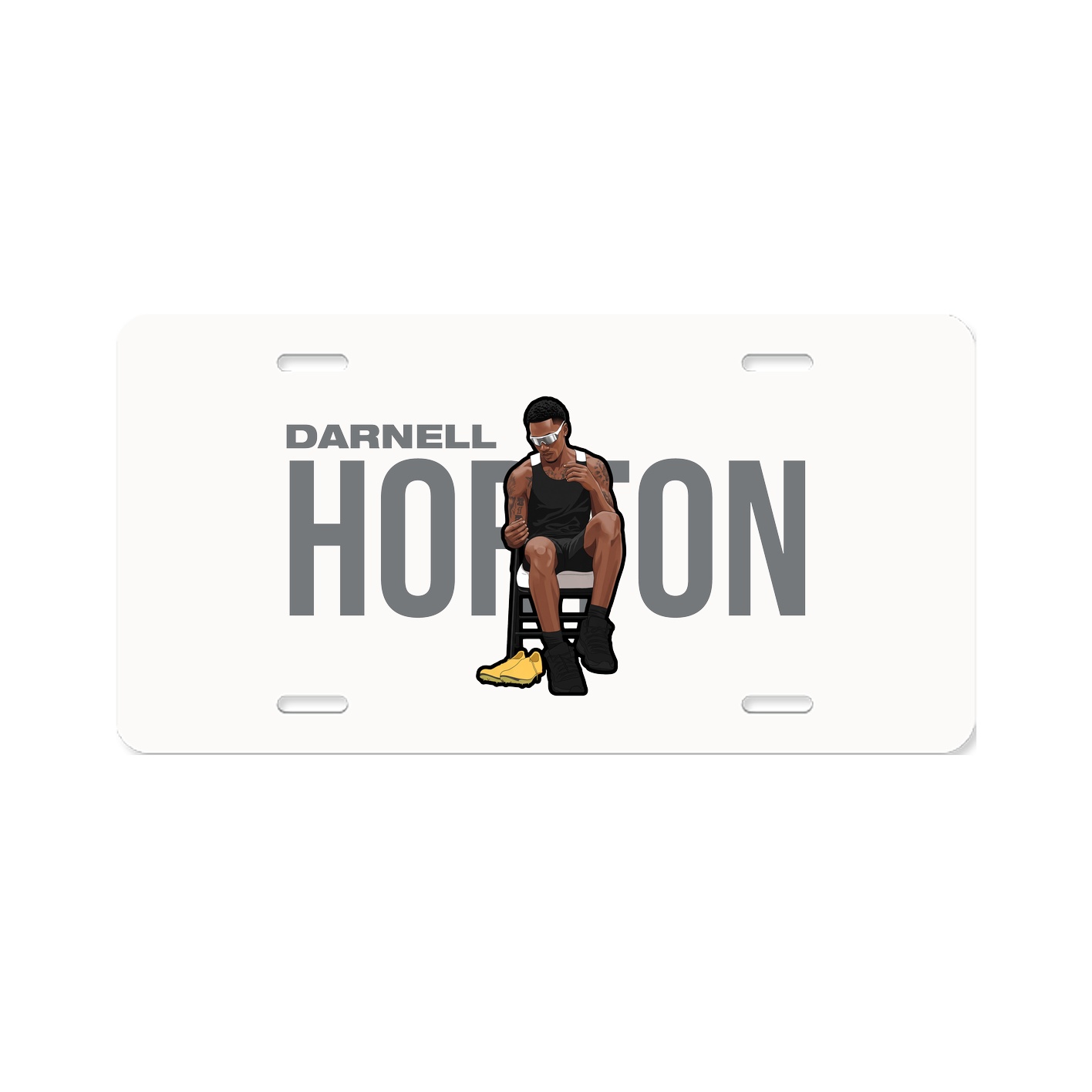 License Plate — Player Name in Classic
