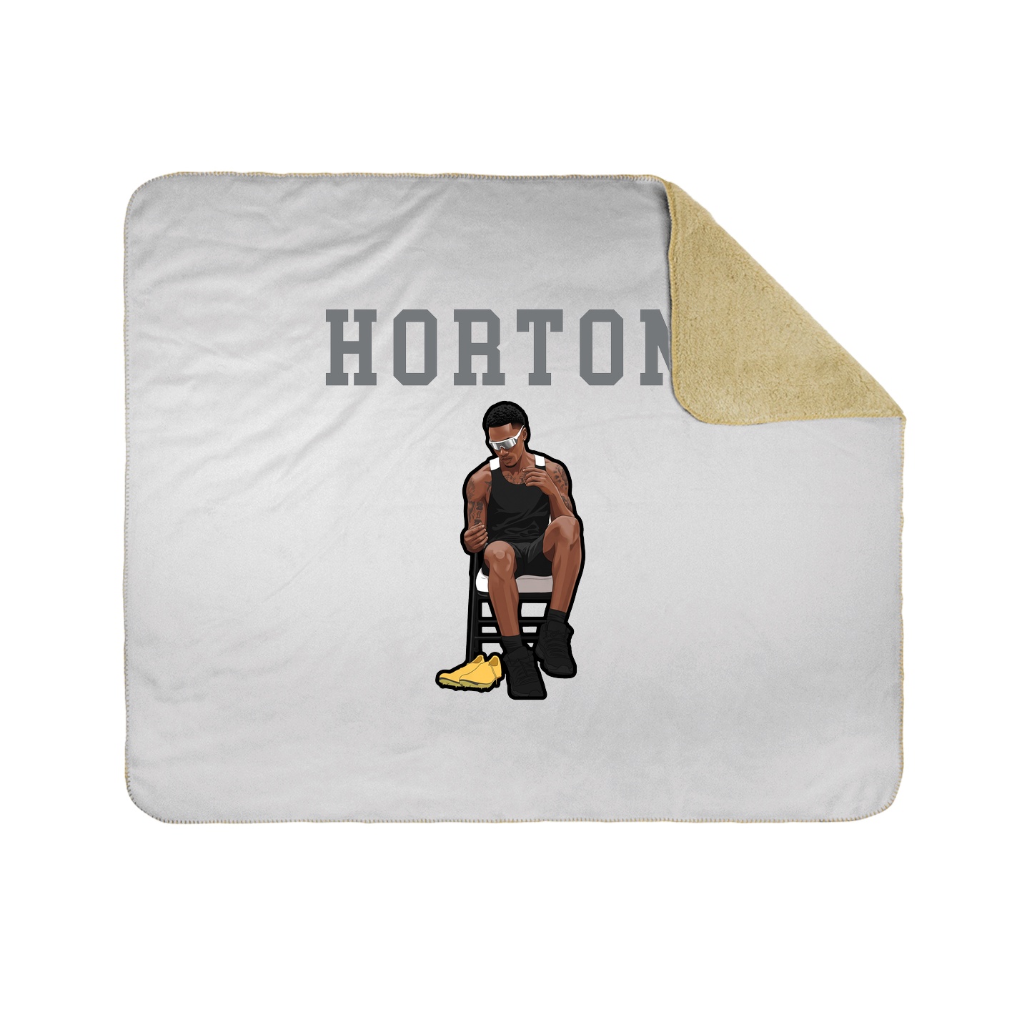 Throw Blanket — Shirsey in White