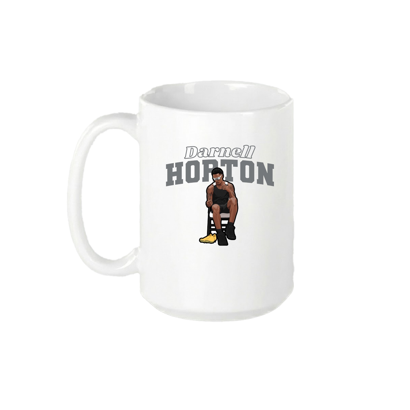 15oz Coffee Mug — Name Arch in White