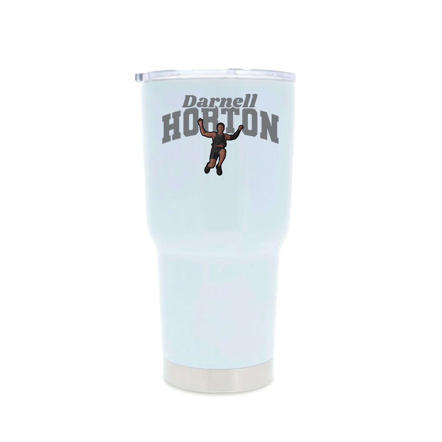 30oz Stainless Steel Tumbler — Signature Arch in White