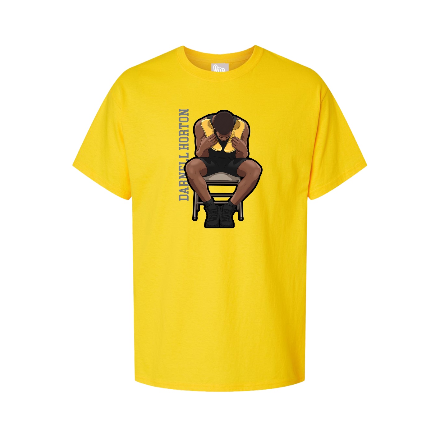 Tee — Name Vertical in Gold