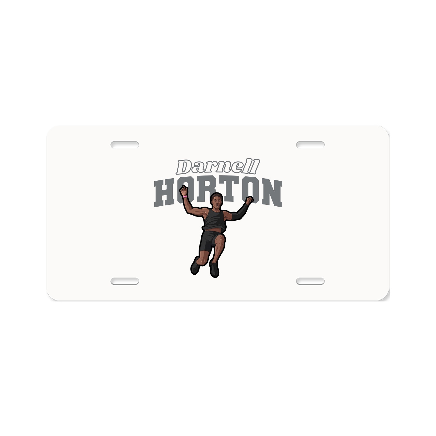 License Plate — Name Arch in Classic