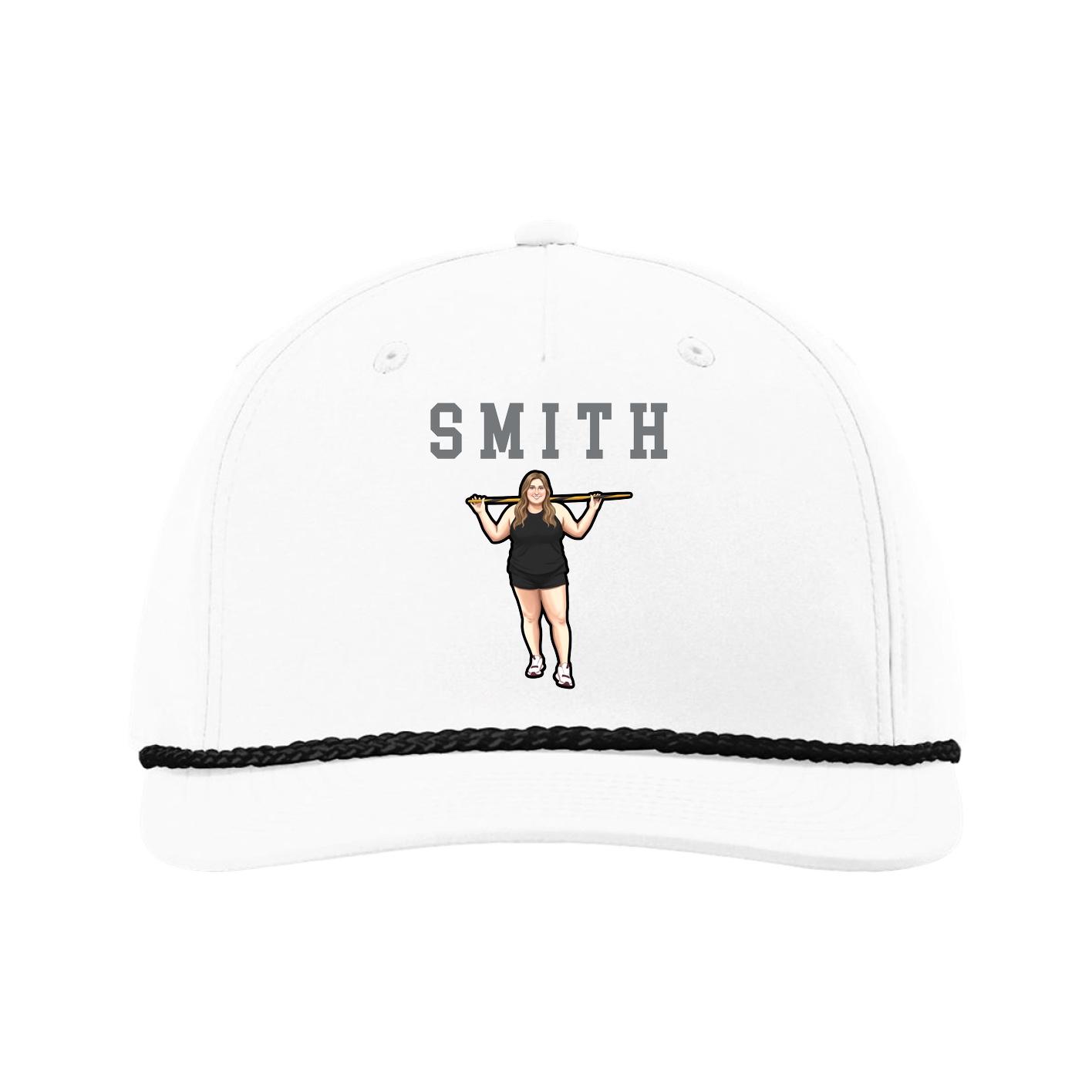 Five-Panel Classic Rope Cap — Shirsey in White