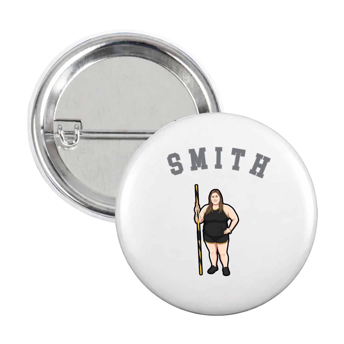 Game Day Button — Shirsey Arch in White