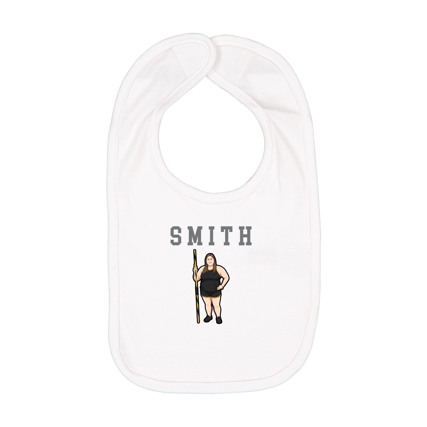 Infant Bib — Shirsey in White