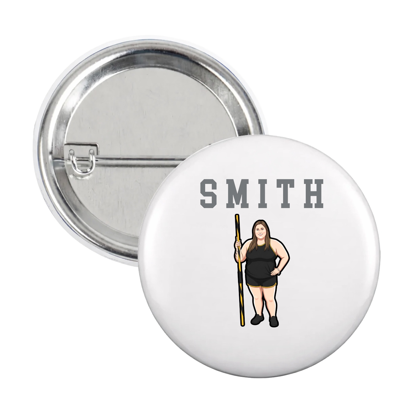 Game Day Button — Shirsey in White