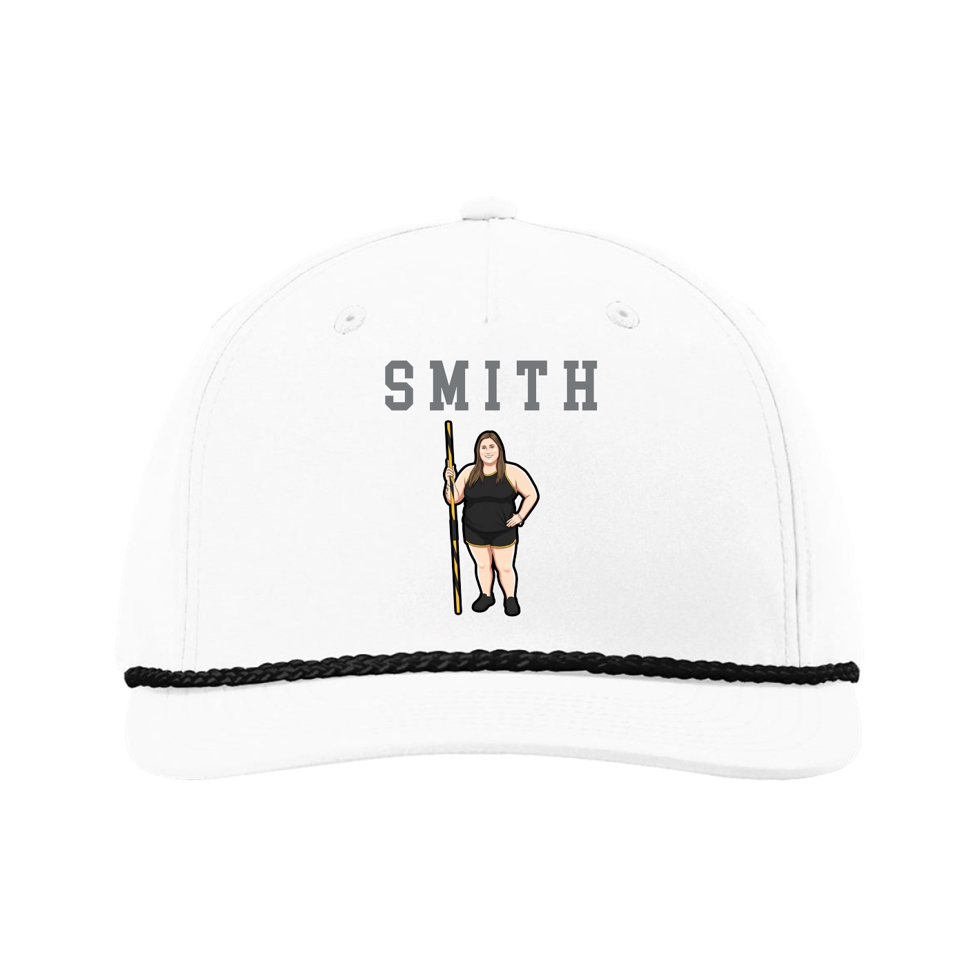 Five-Panel Classic Rope Cap — Shirsey in White