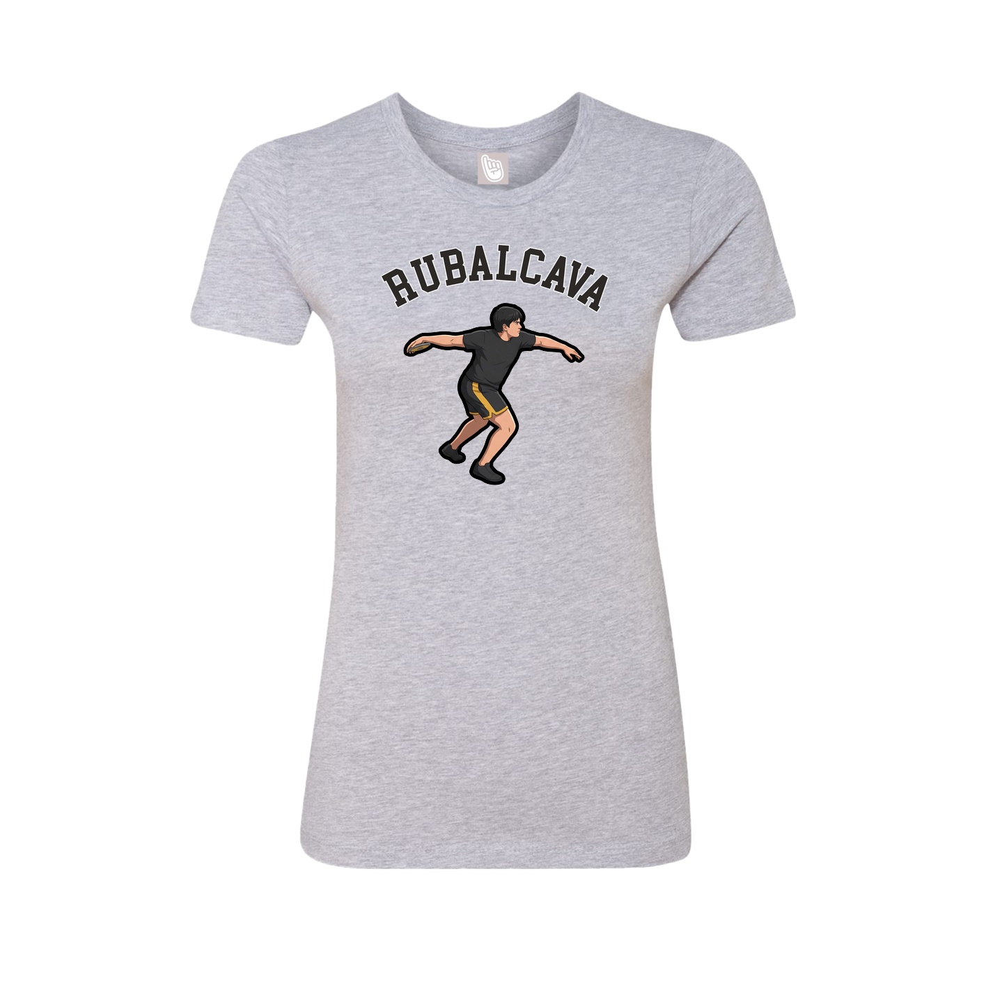 Fitted Women's Tee — Shirsey Arch in Grey