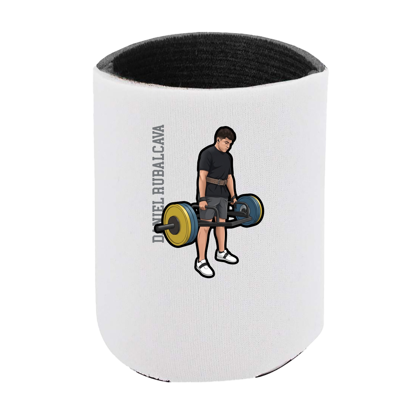 Can Holder — Name Vertical in White