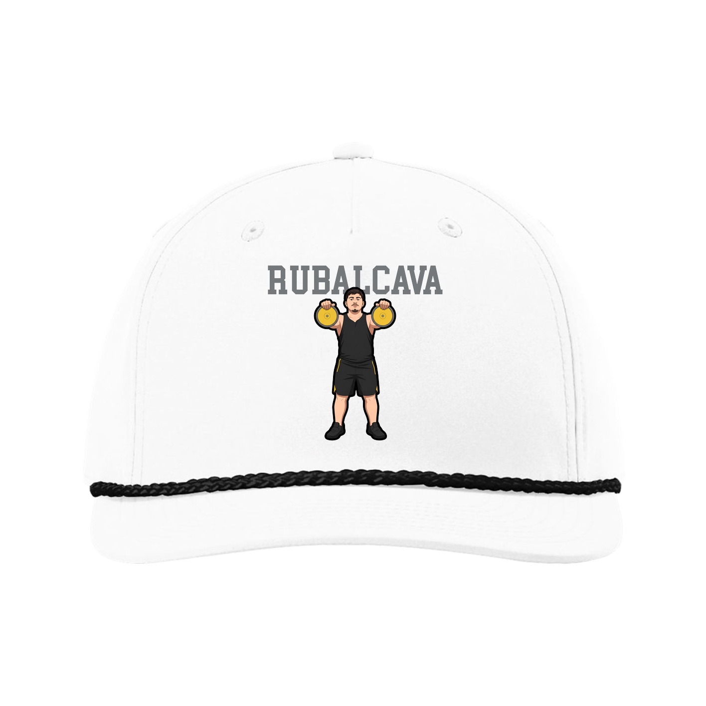 Five-Panel Classic Rope Cap — Shirsey in White