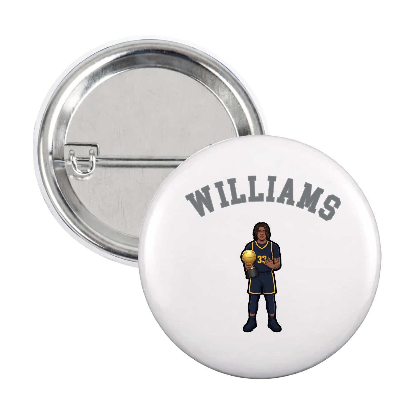 Game Day Button — Shirsey Arch in White